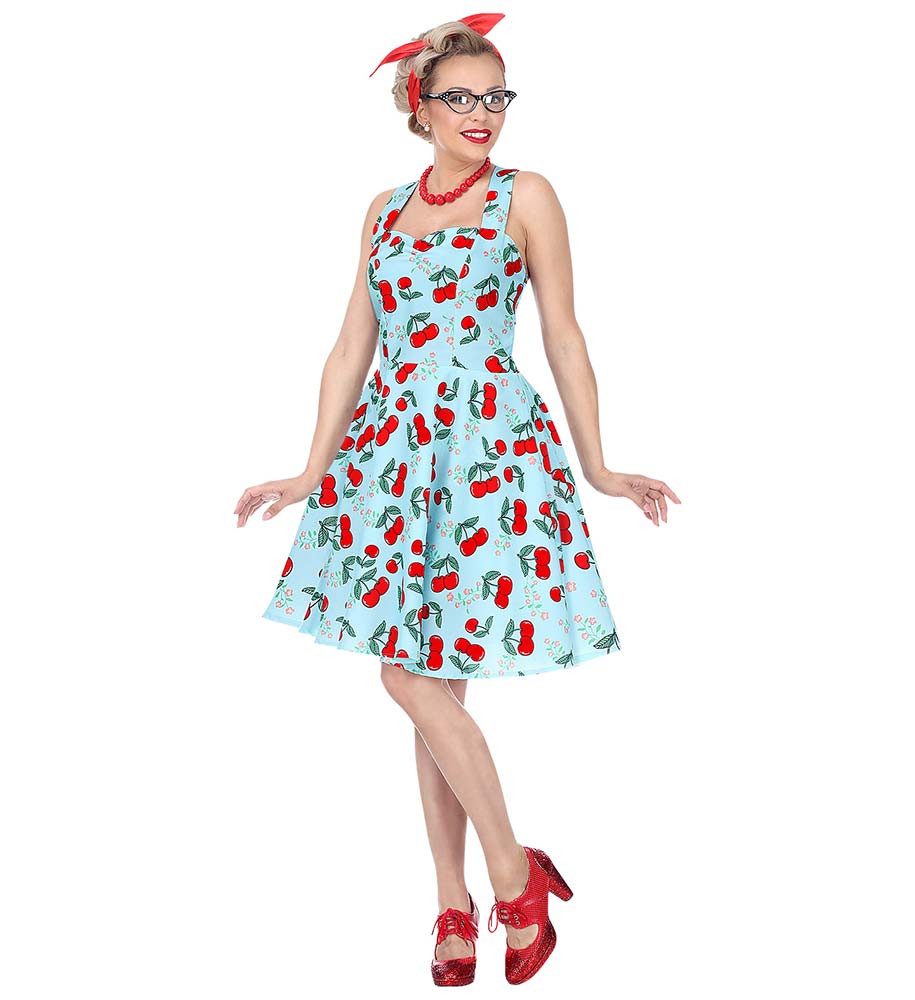 Kostüm 50er Jahre Kleid Kirschen