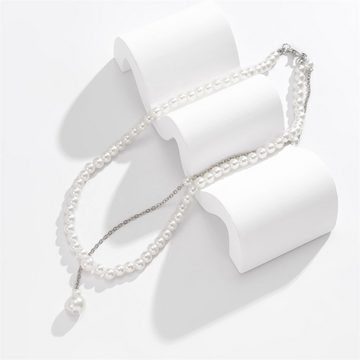 Rouemi Charm-Kette Lange Kette, Körperkette Mode minimalistische Braut Halskette