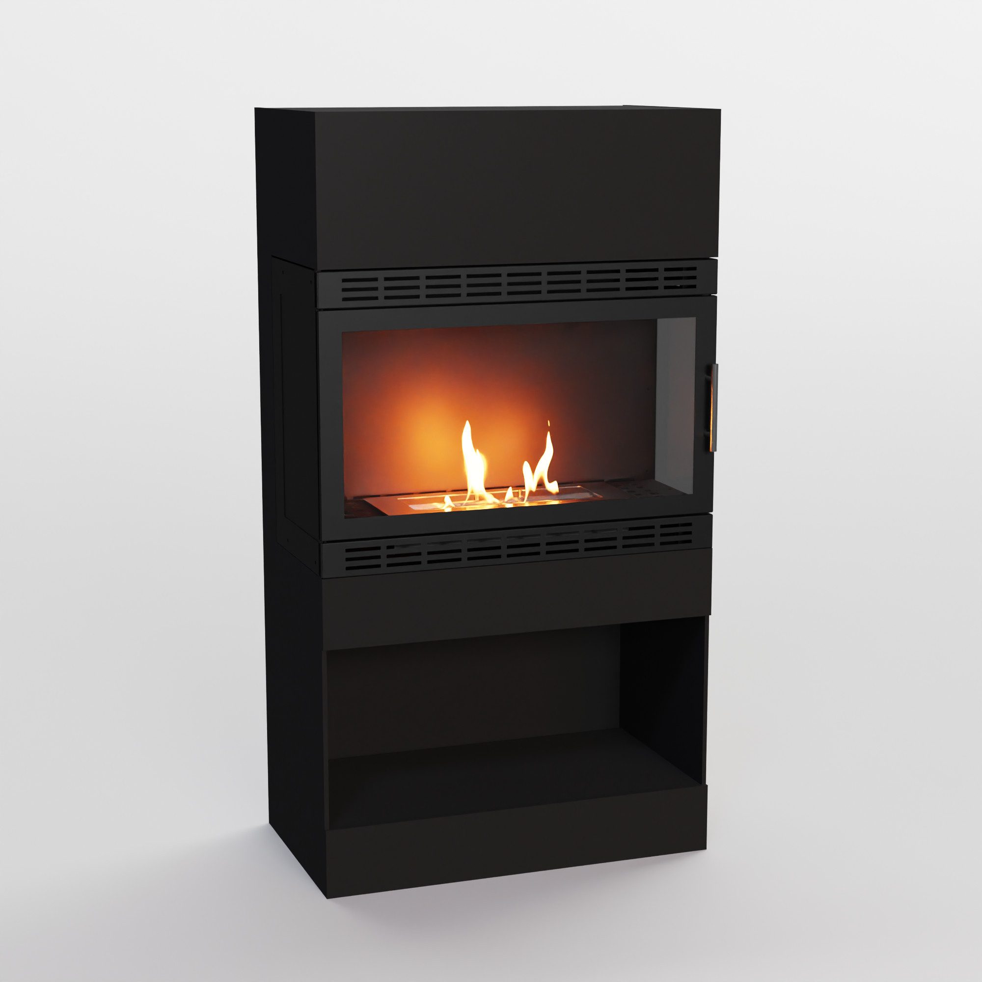 GLOW FIRE Echtfeuer-Dekokamin Lillesand Vision XL Outdoor Ethanolkamin, Kamin, 3h Brenndauer, Heizleistung bis 2KW