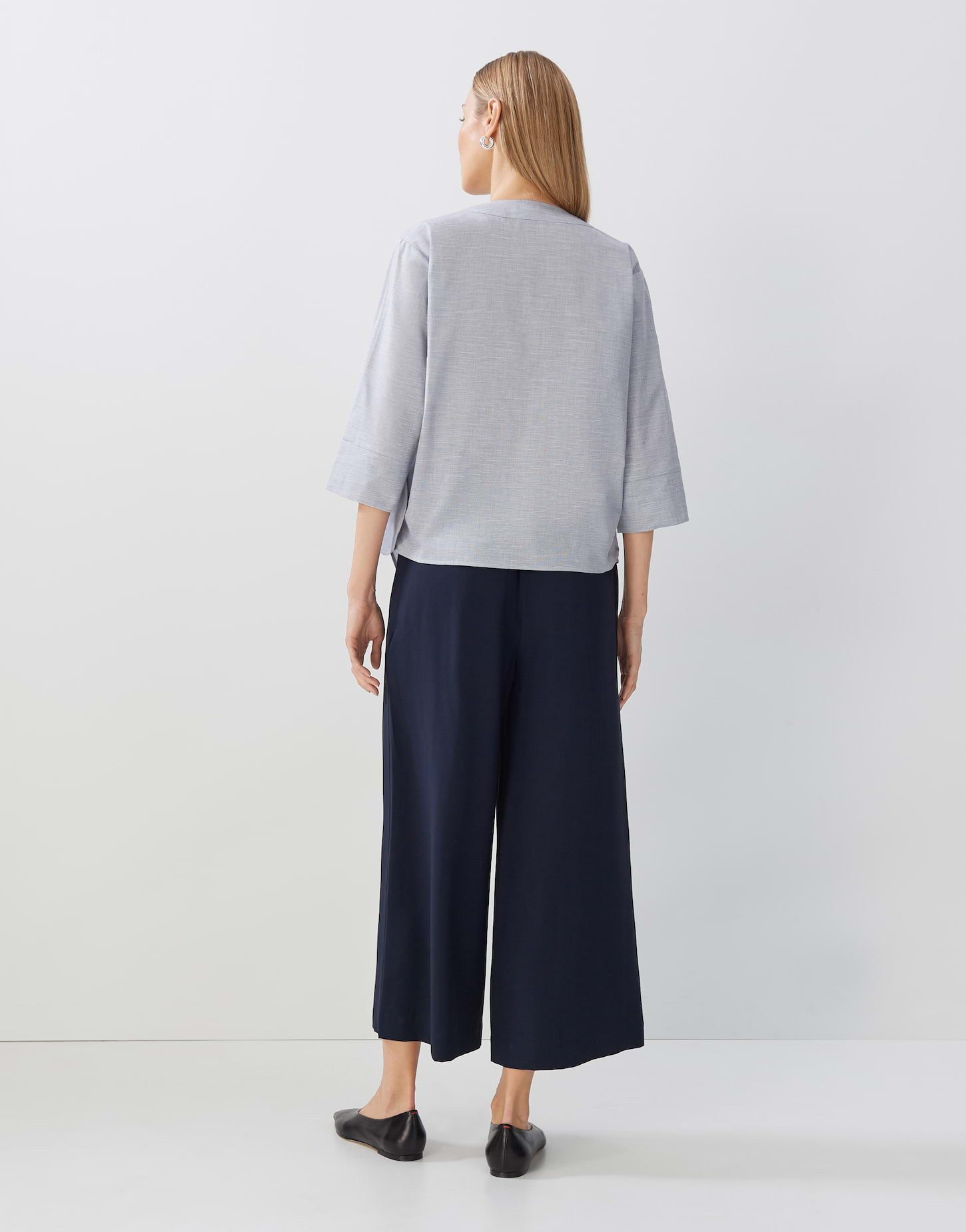 someday Wickelbluse Wickelbluse ZAYALI CHAMBRAY Regular aus BCI Cotton