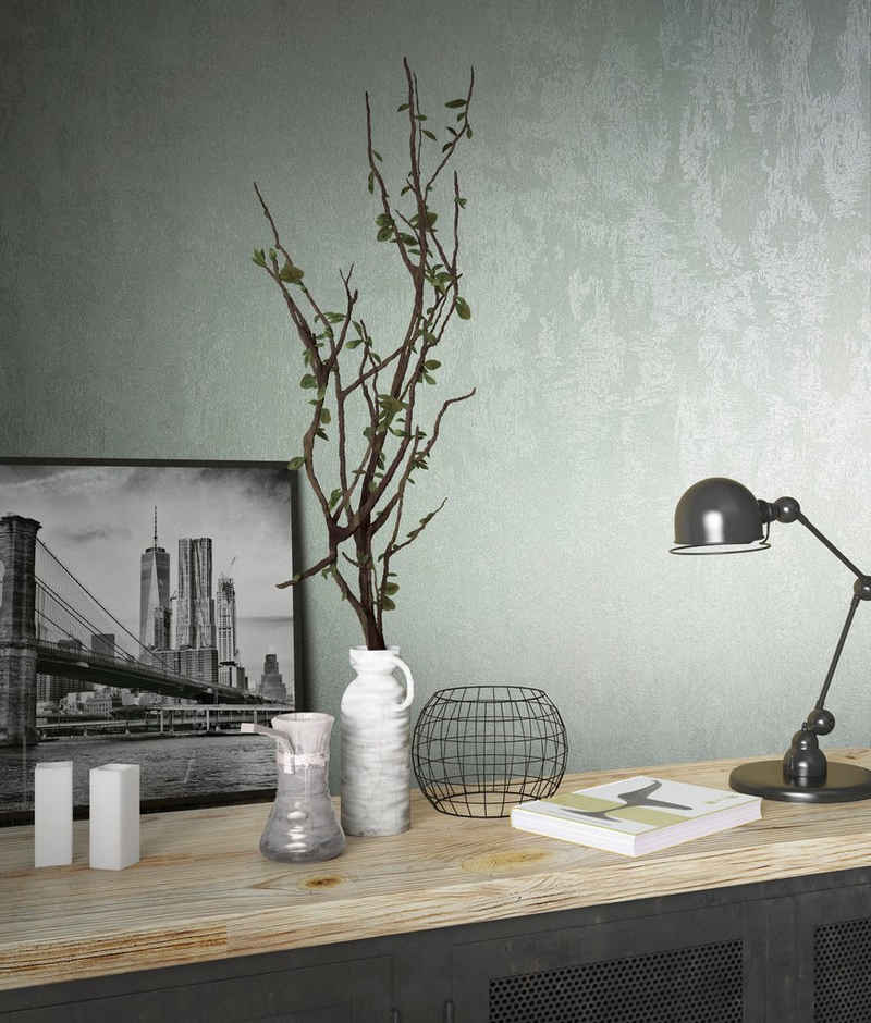 Marburg Vliestapete »Concrete«, strukturiert, glänzend, moderne Vliestapete für Wohnzimmer Schlafzimmer Küche