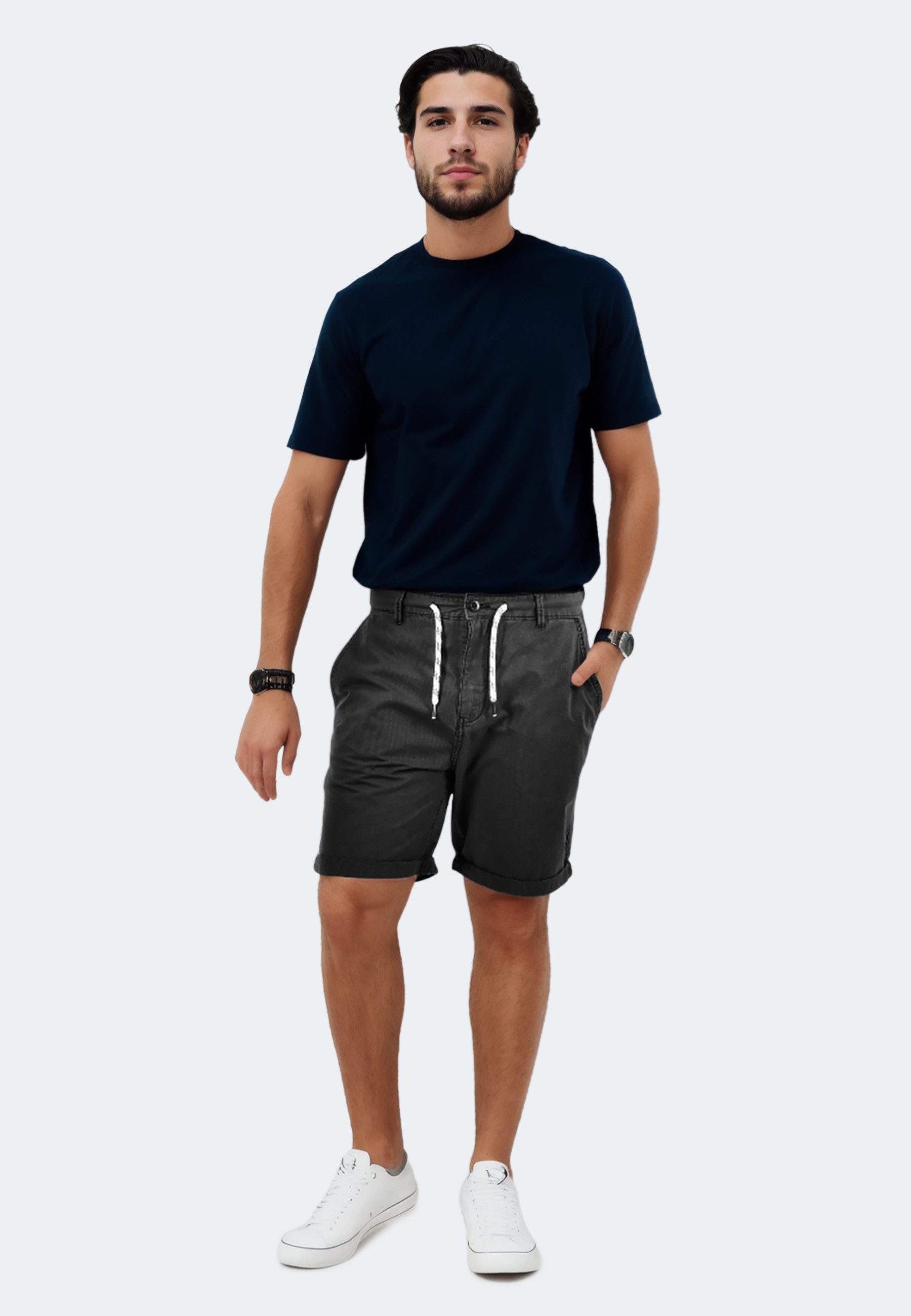 INDICODE Shorts Incanvar aus atmungsaktiver Baumwolle