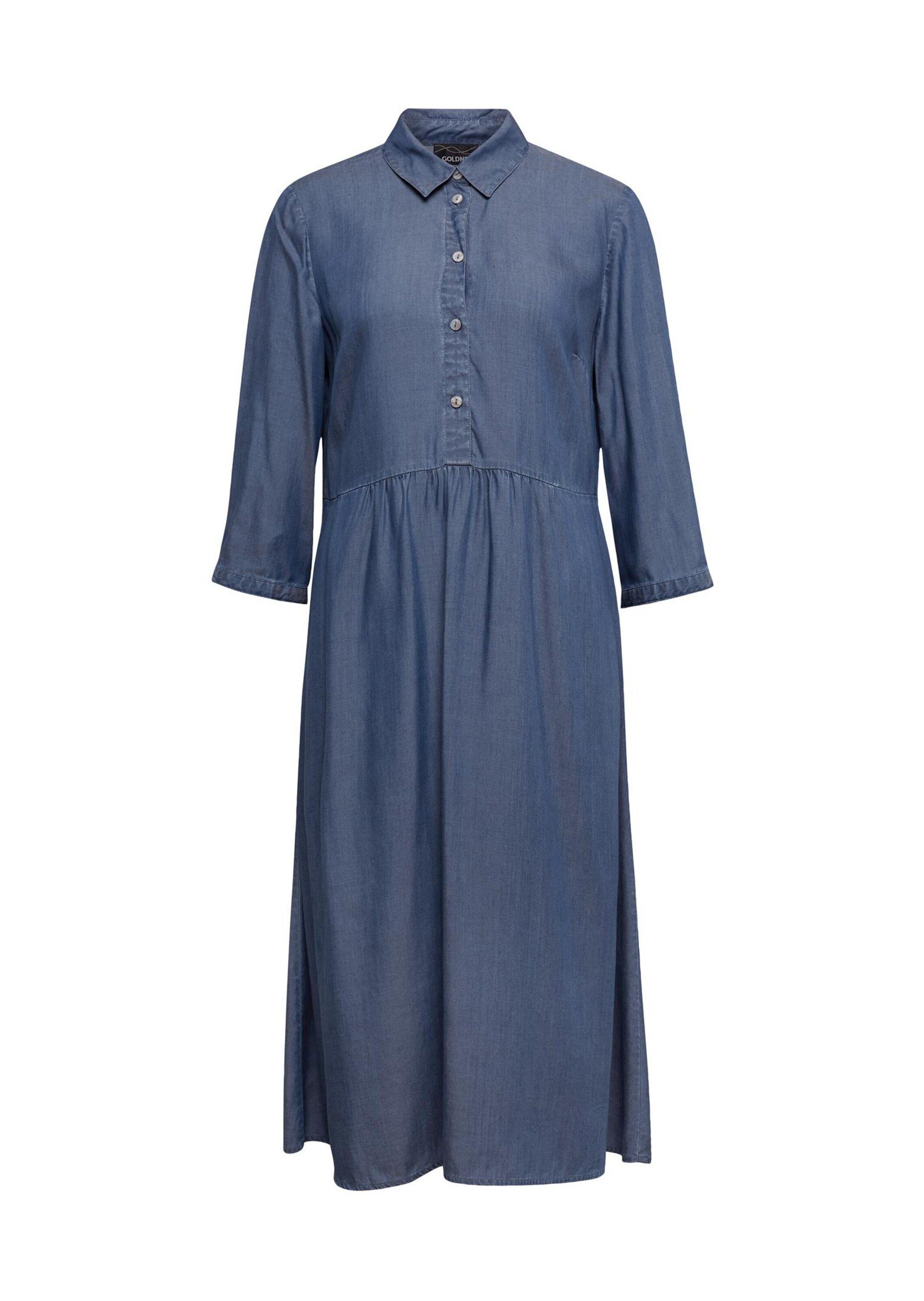 Blusenkleid Kleid mit Hemdblusenkragen