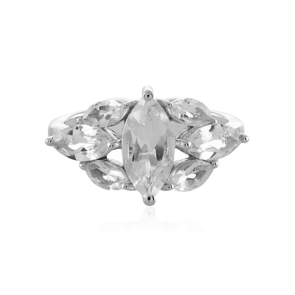 Cavill Silberring Cavill Weißer Topas-Sterlingsilberring 2,33 ct Marquiseschliff (1-tlg)