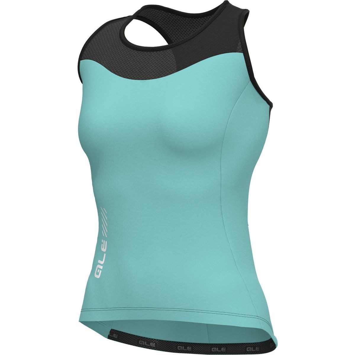 alé Radtrikot Color Block Stylisches Damen-Radtop mit UV-Schutz und reflektierenden Details für