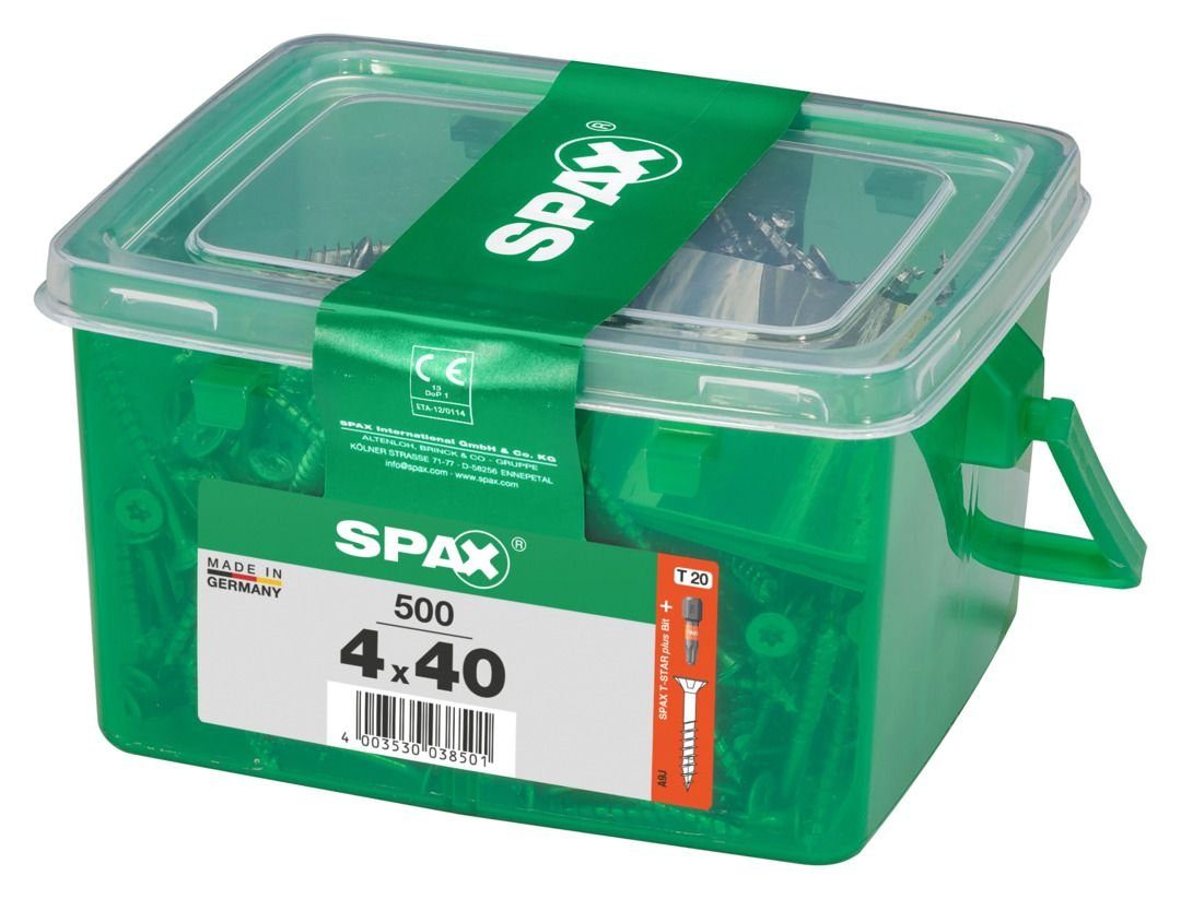 SPAX Spax TX Universalschrauben 500 Holzbauschraube mm 30 40 4.0 x -