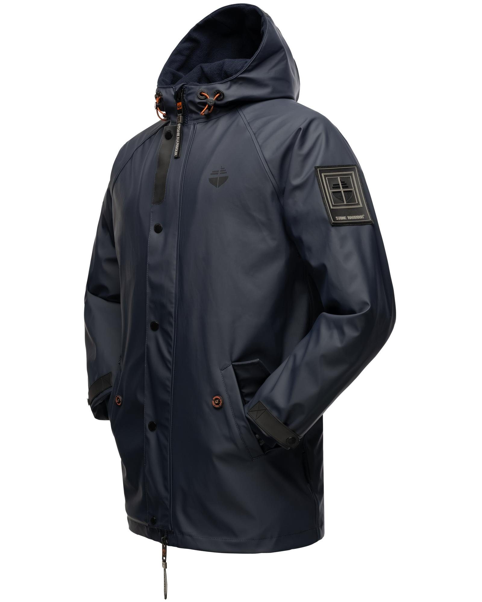 Stone Harbour Regenjacke Rihaa Gummierter Regenparka mit Fleece-Innenfutter