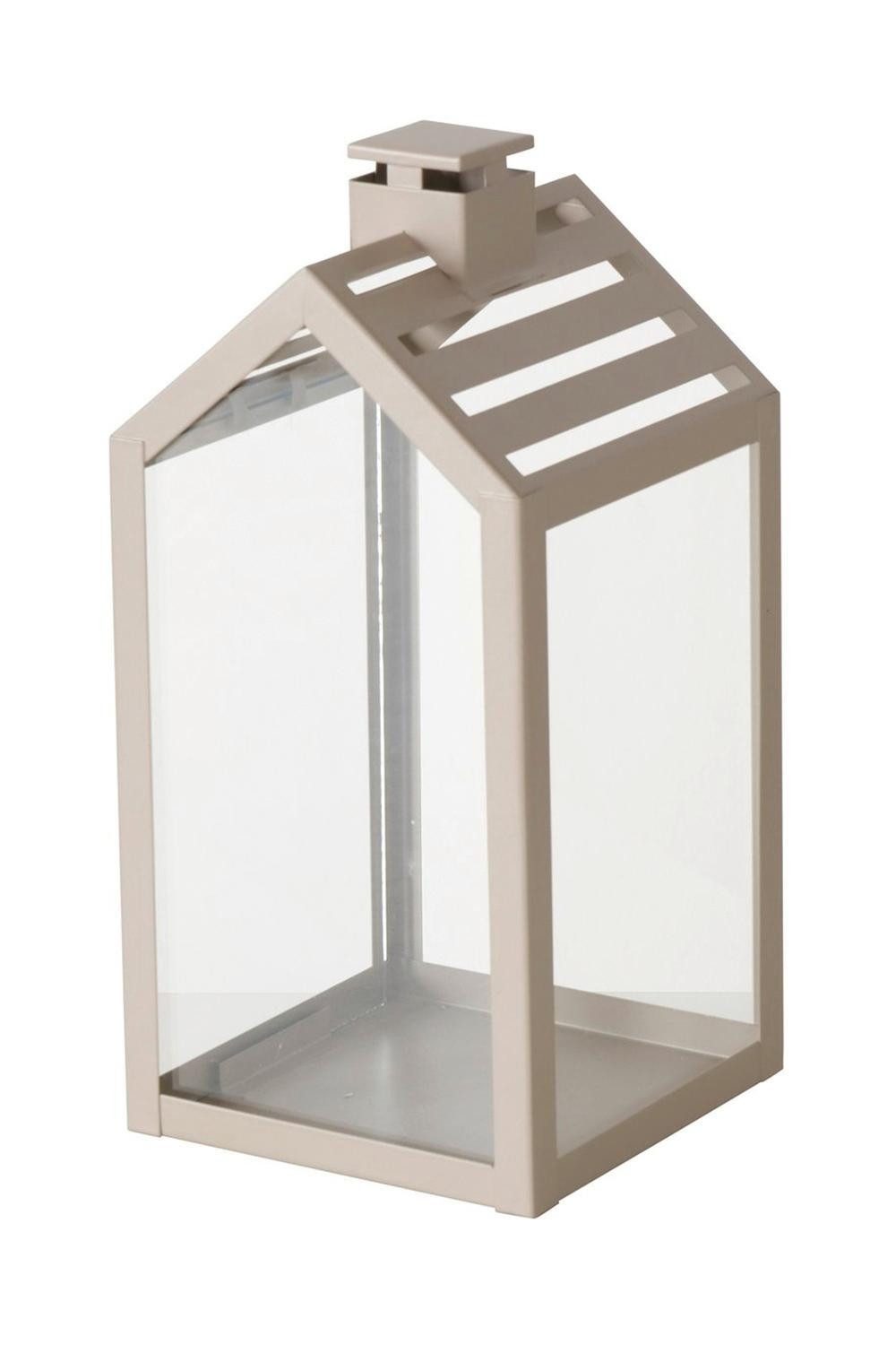 BOLTZE GRUPPE GmbH Windlicht Laterne CODY, H 23 cm, Beige, Metall, Glas, (1 günstig online kaufen