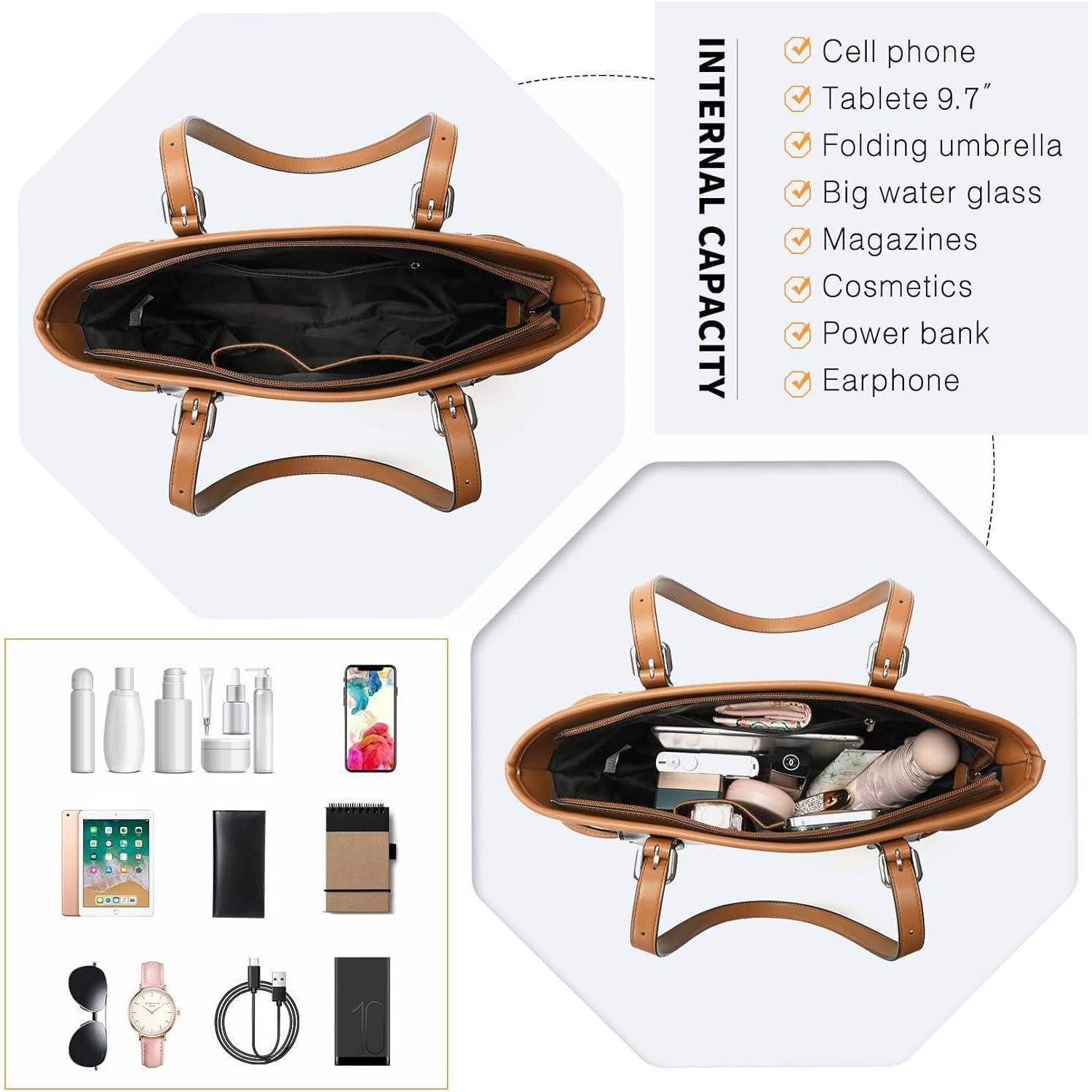 LuxusKollektion Handtasche Damen Handtasche Shopper Schultertasche Tote PU Leder Patchwork