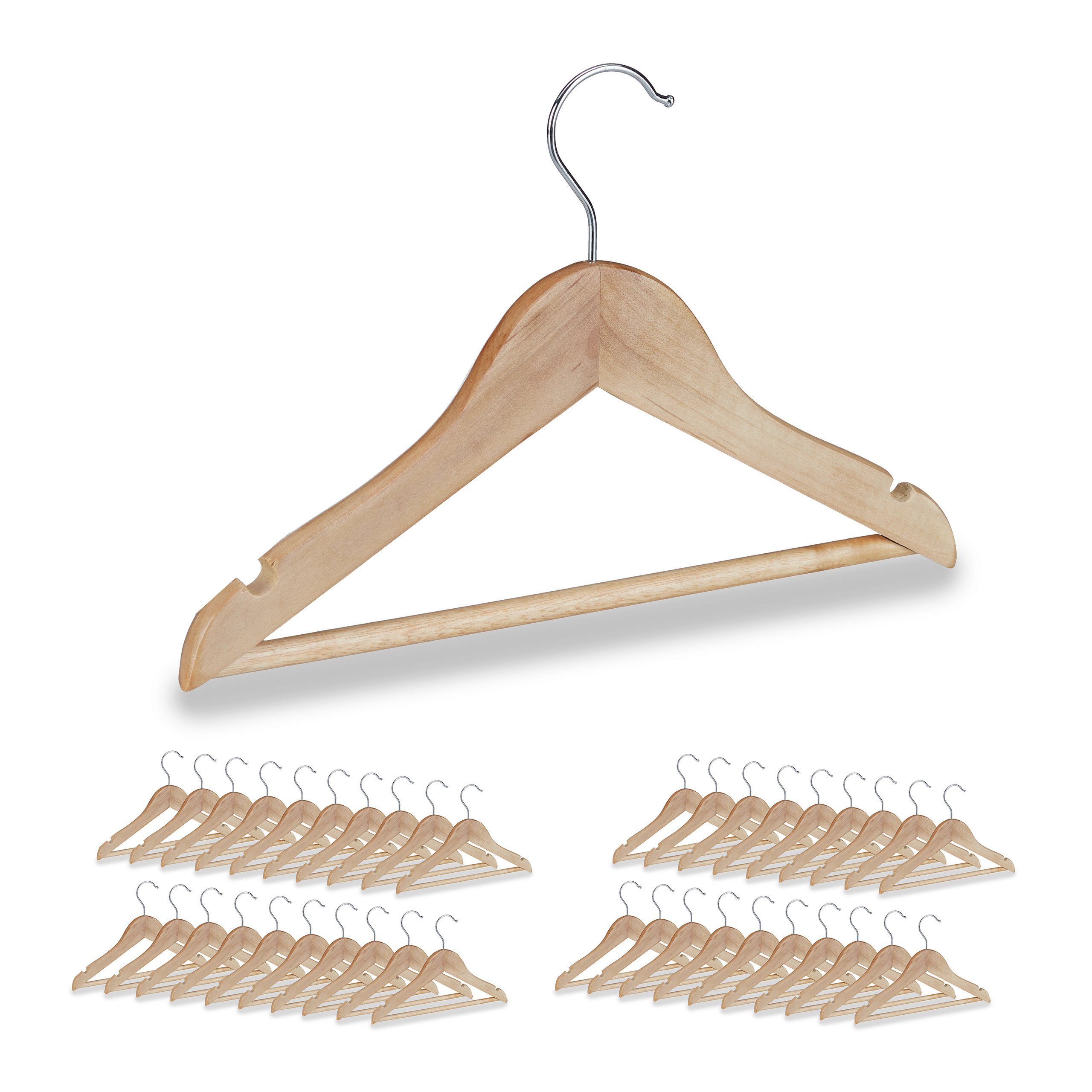 relaxdays Kleiderbügel 40 x Kinder Kleiderbügel günstig online kaufen