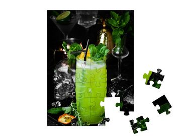 puzzleYOU Puzzle Leckerer grüner Cocktail: Jungle Juice, 48 Puzzleteile, puzzleYOU-Kollektionen Getränke