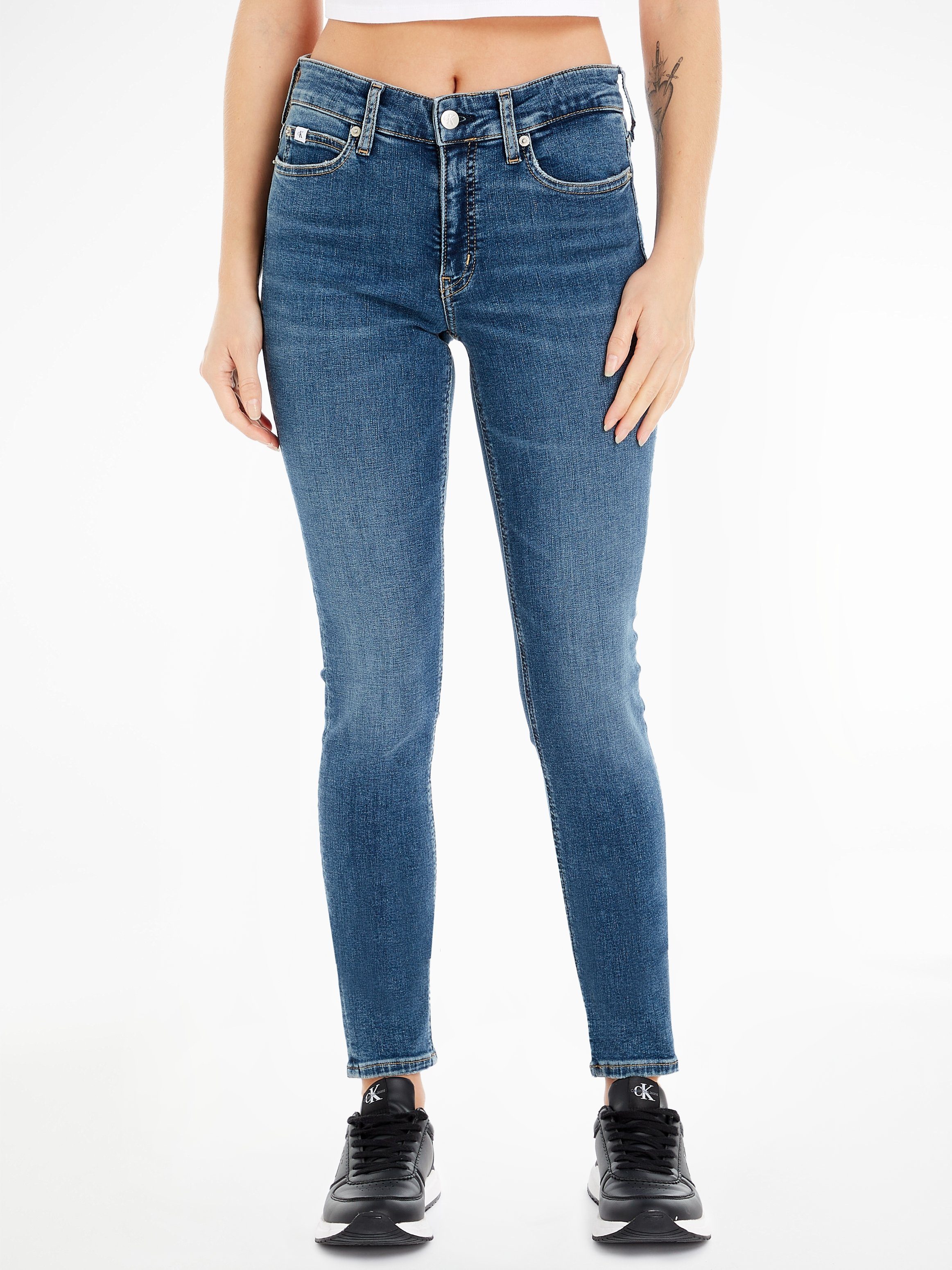 Calvin Klein Jeans Skinny-fit-Jeans MID RISE SKINNY 5-Pocket-Form günstig online kaufen