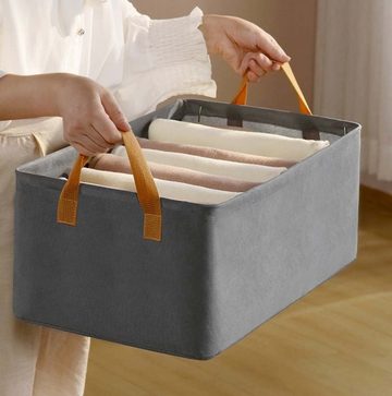 FIDDY Aufbewahrungskorb Aufbewahrungsbox für Kleidung, faltbarer Aufbewahrungskorb aus Stoff (Artefakt zur Aufbewahrung von Unterwäsche im Schlafsaal, 1 St)