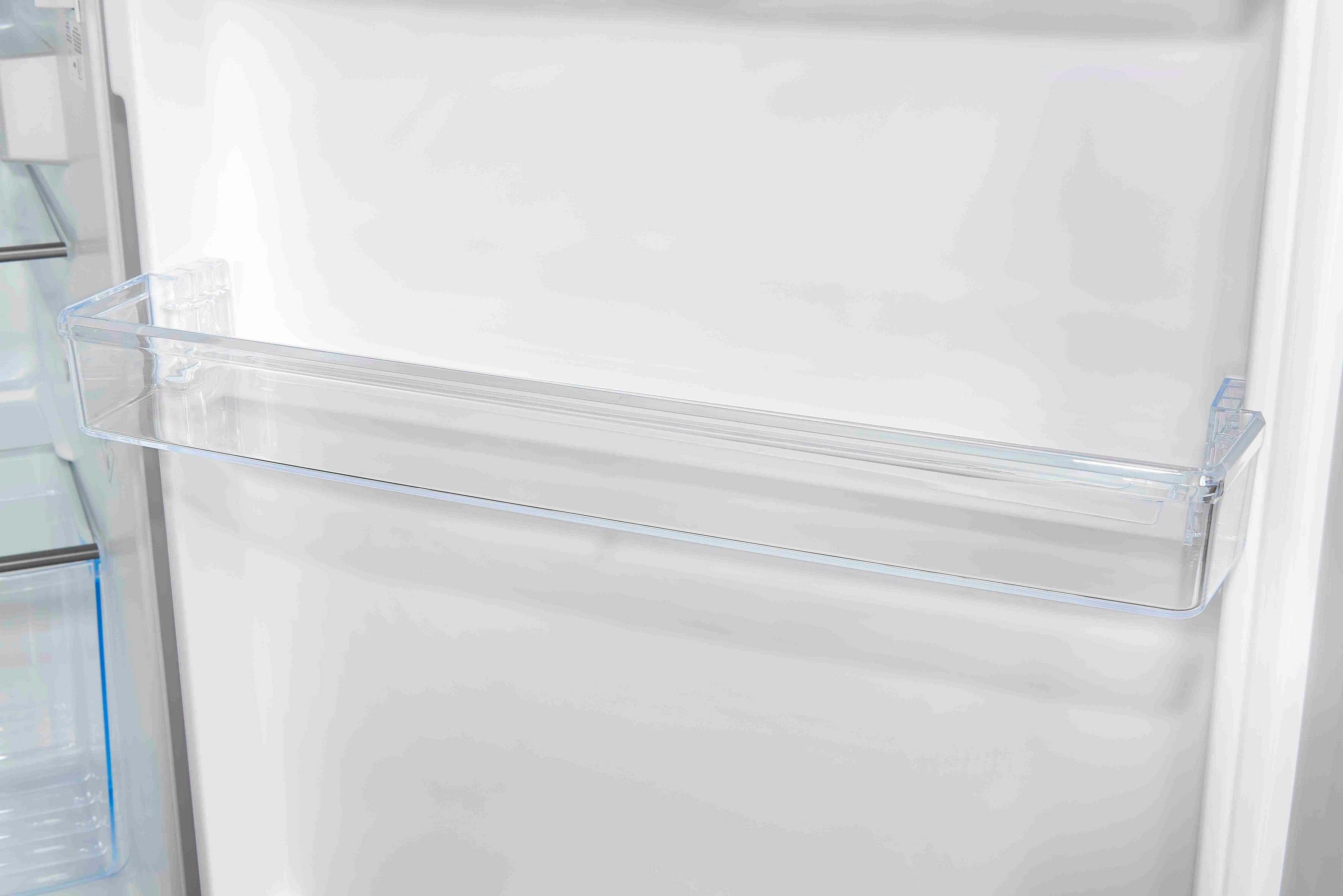exquisit Kühlschrank breit inoxlook, 56 cm 85 hoch, edelstahl cm KS16-4-H-010D