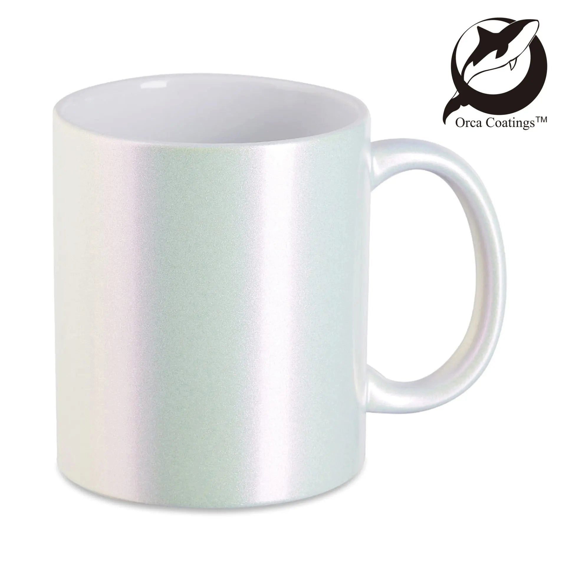 PlottPrint Tasse Perlmutteffekt Sublimationsrohling 330 ml, 1-tlg., Keramik, Perlmutteffekt