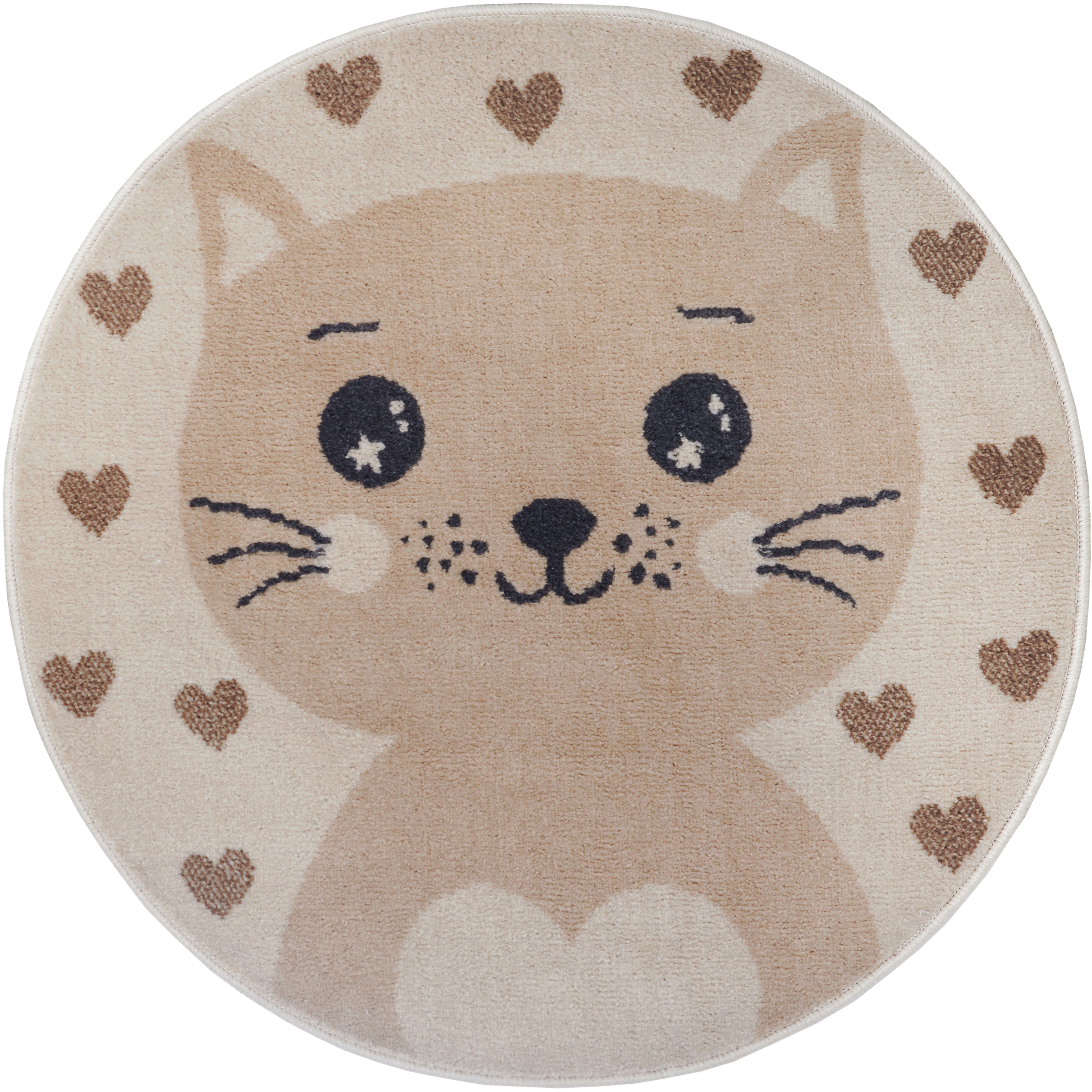 HANSE Home Kinderteppich Adventures Cat, rund, Höhe: 8 mm, Spielteppich, fe günstig online kaufen