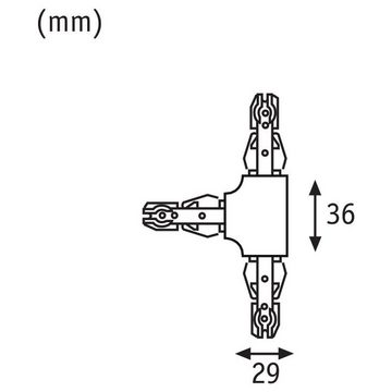 Paulmann Stromschienensystem URail T-Verbinder in Schwarz-matt, Schienensystem