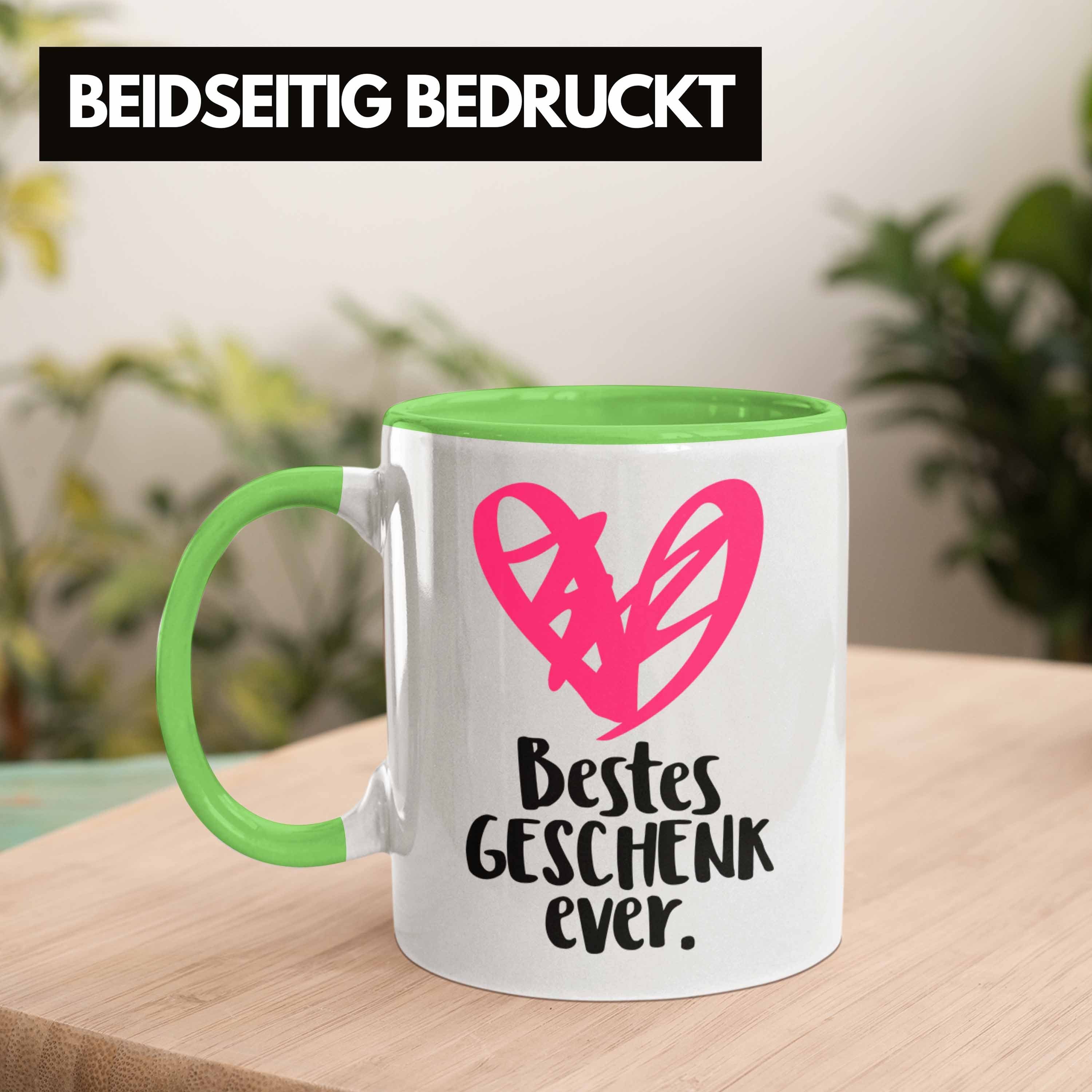 Wichtelgeschenk Tasse Trendation Mama Kaffeetasse Lustige mit Tante Geschenkidee Grün Tasse Frauen Spruch - für Trendation Schwester