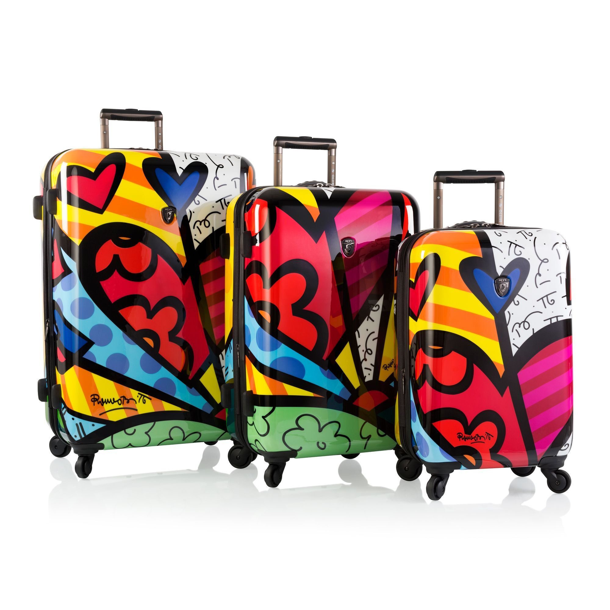 Heys Trolleyset Britto, 4 Rollen, (3-teilig, 3 tlg), Polycarbonat