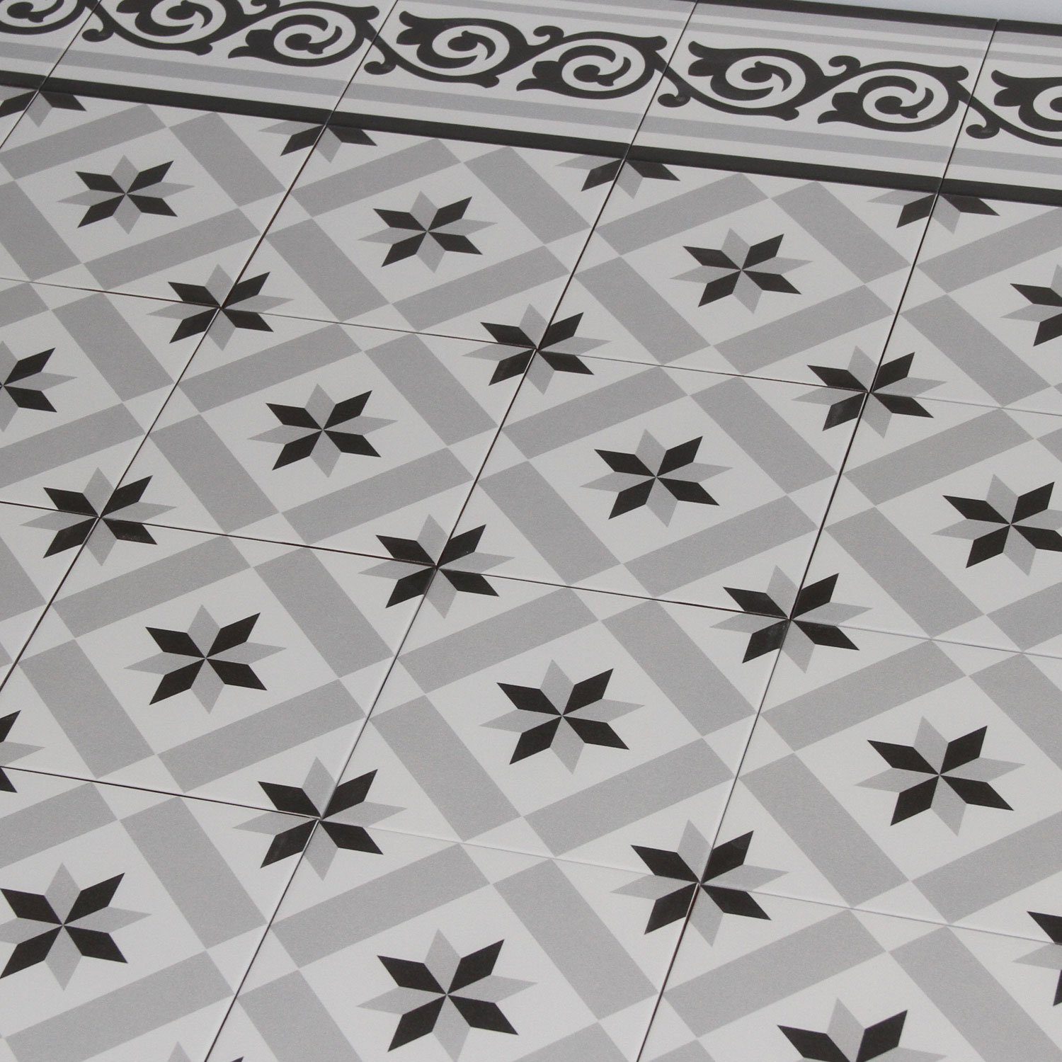 Casa Moro Bodenfliese Mediterrane Keramik-Fliesen Rahma 20x20 cm matt 1 qm, FL6006, Mehrfarbig, Keramische Fliese in Zementfliesenoptik