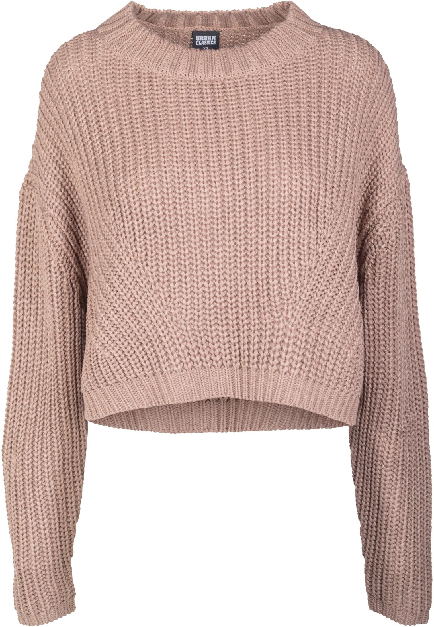 Kapuzenpullover URBAN taupe Damen Sweater Wide CLASSICS (1-tlg) Ladies Oversize