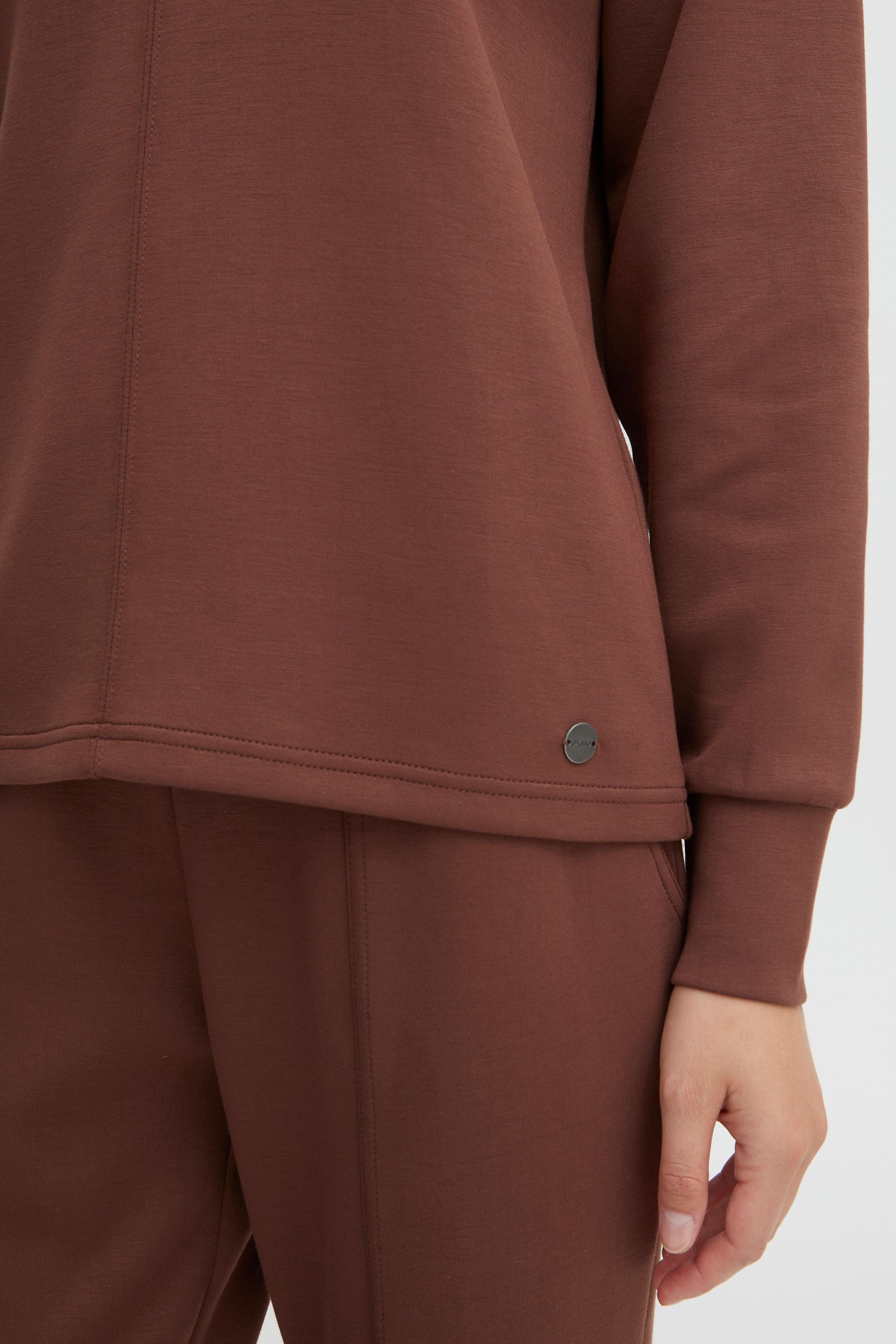 OXMO Rundhalspullover OXPea Modischer Pullover