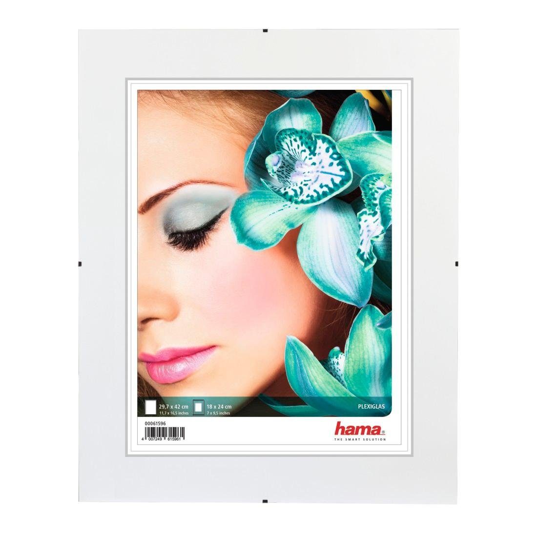 Hama Bilderrahmen Rahmenloser Bildhalter "Clip-Fix", Polystyrol, 29,7x42 cm günstig online kaufen