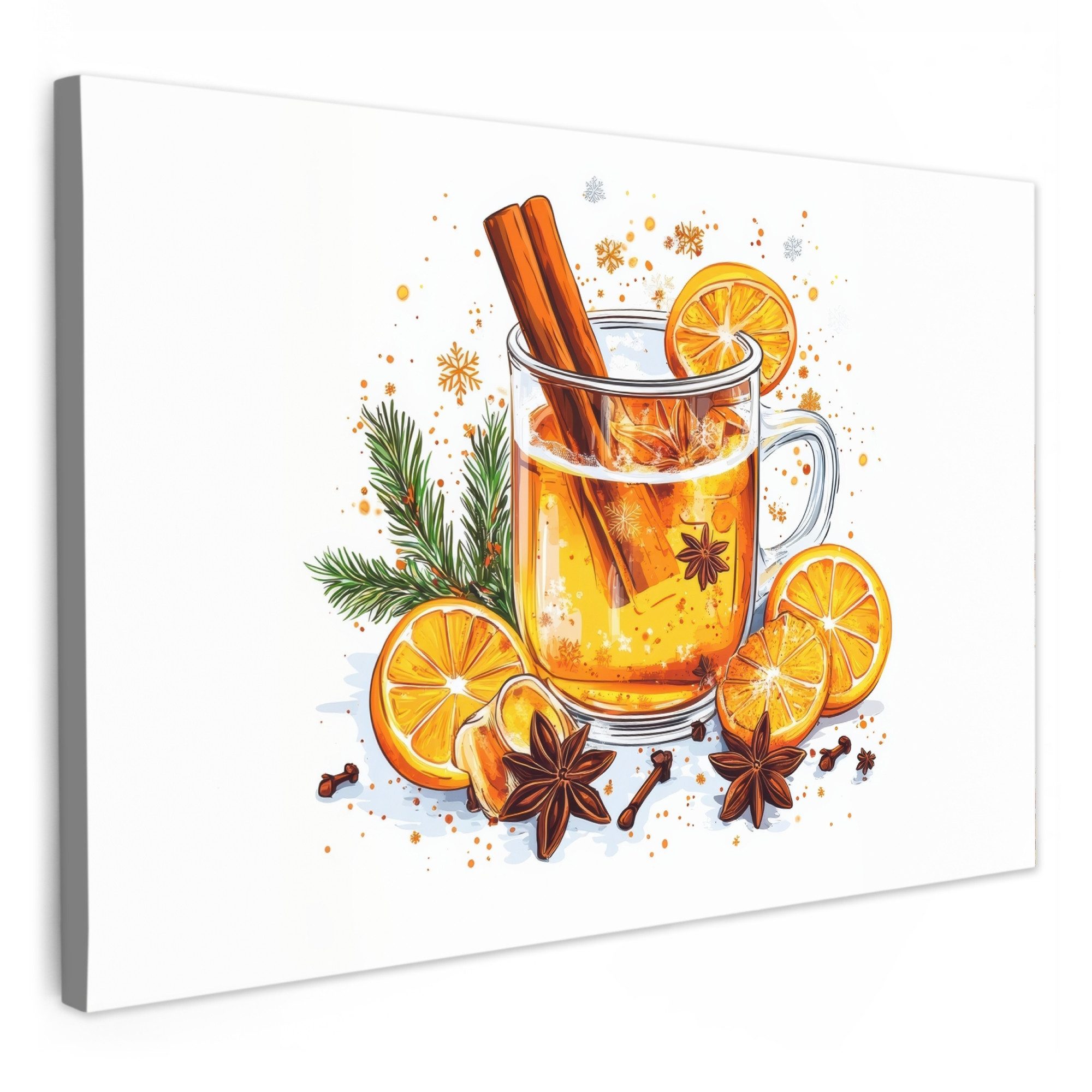 OneMillionCanvasses® Leinwandbild Heiß - Tee - günstig online kaufen