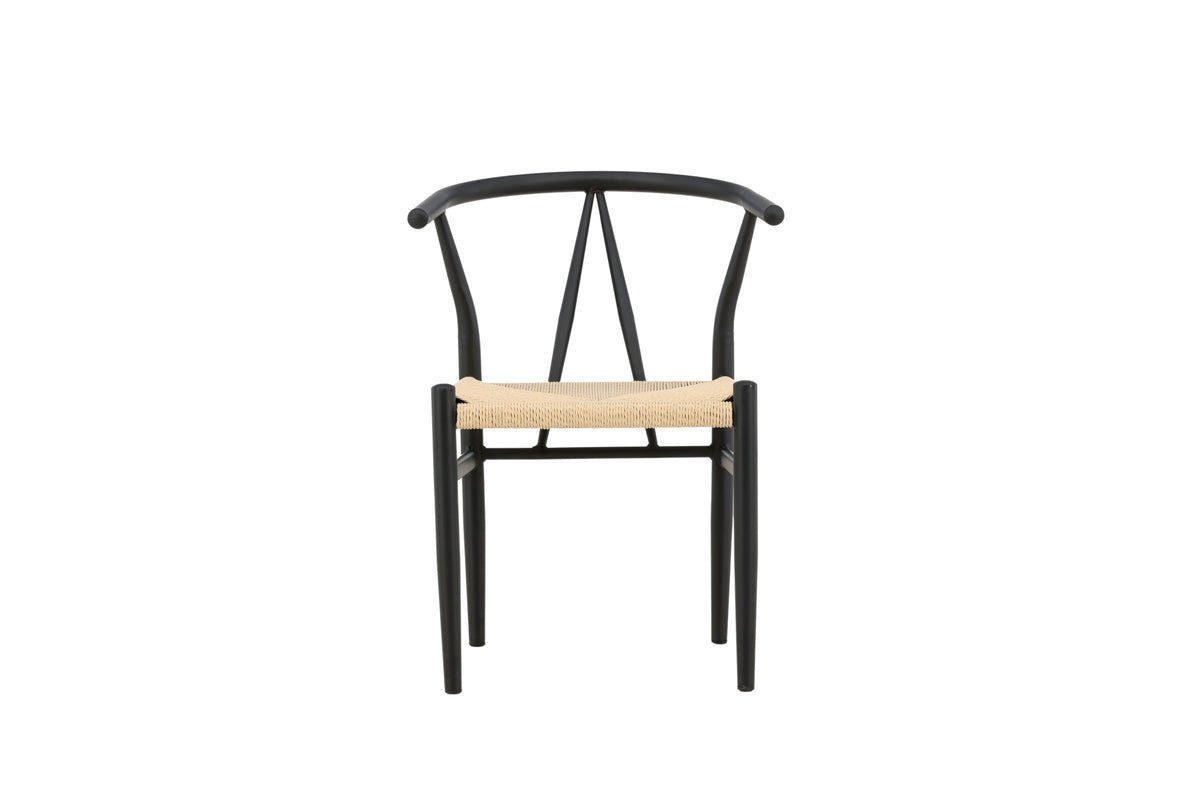 Luxusbetten24 Esszimmerstuhl Fliou, mit Sitzfläche aus Rattan