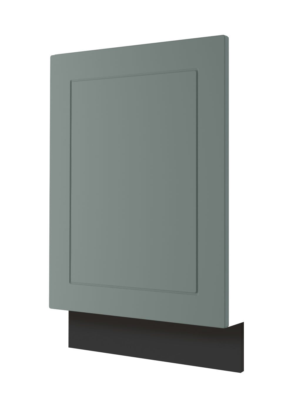 Feldmann-Wohnen Sockelblende Kvantum (inklusive Sockelleiste, 1 St., Fronten mit dekorativen Fräsungen und leicht abgerundeten Ecken), 45x1,8x57cm schwarz - mint (Q-ZM45/57)