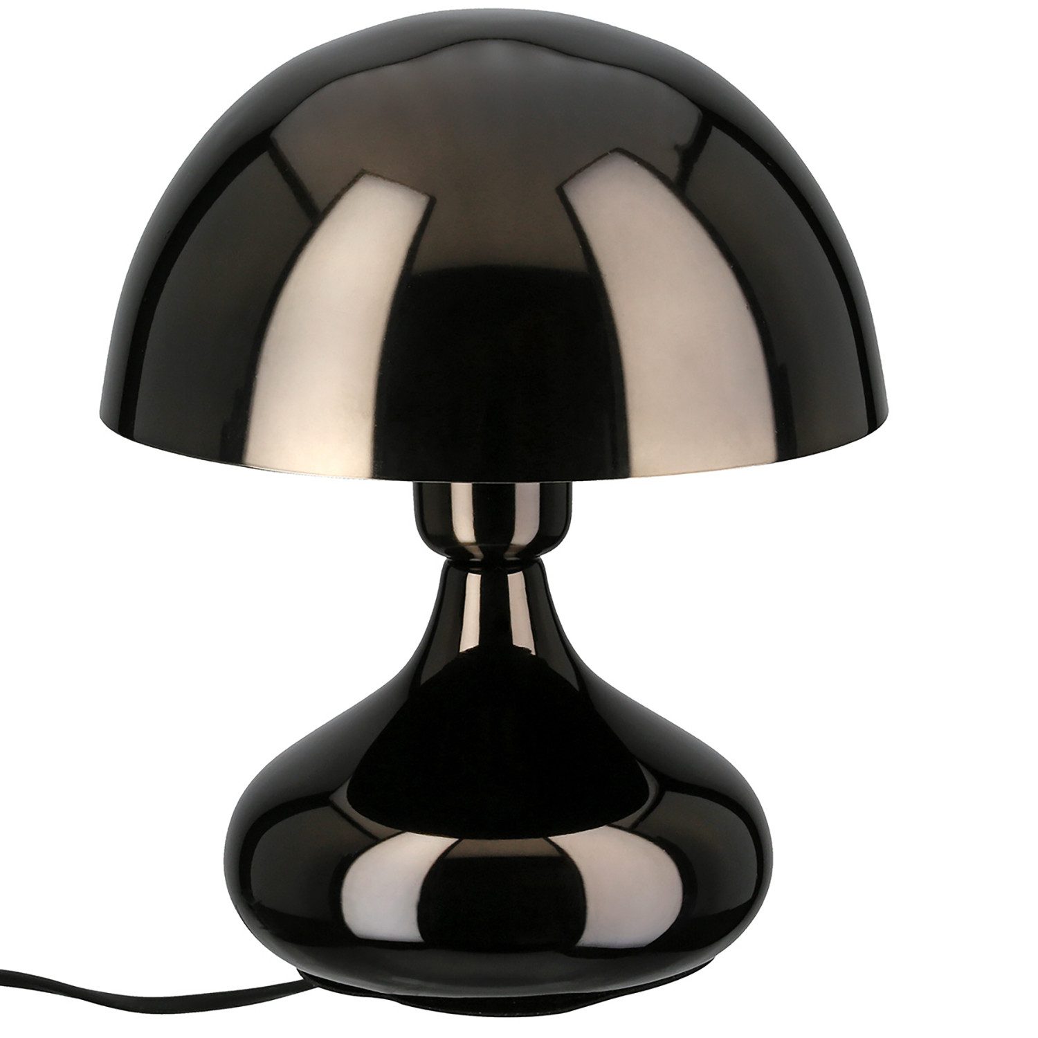 GILDE Tischleuchte CELIA Tischleuchte - schwarz - Eisen - Höhe 26cm x Ø 20cm - Dekolampe, Tischlampe - Schreibtischlampe - Nachttischlampe
