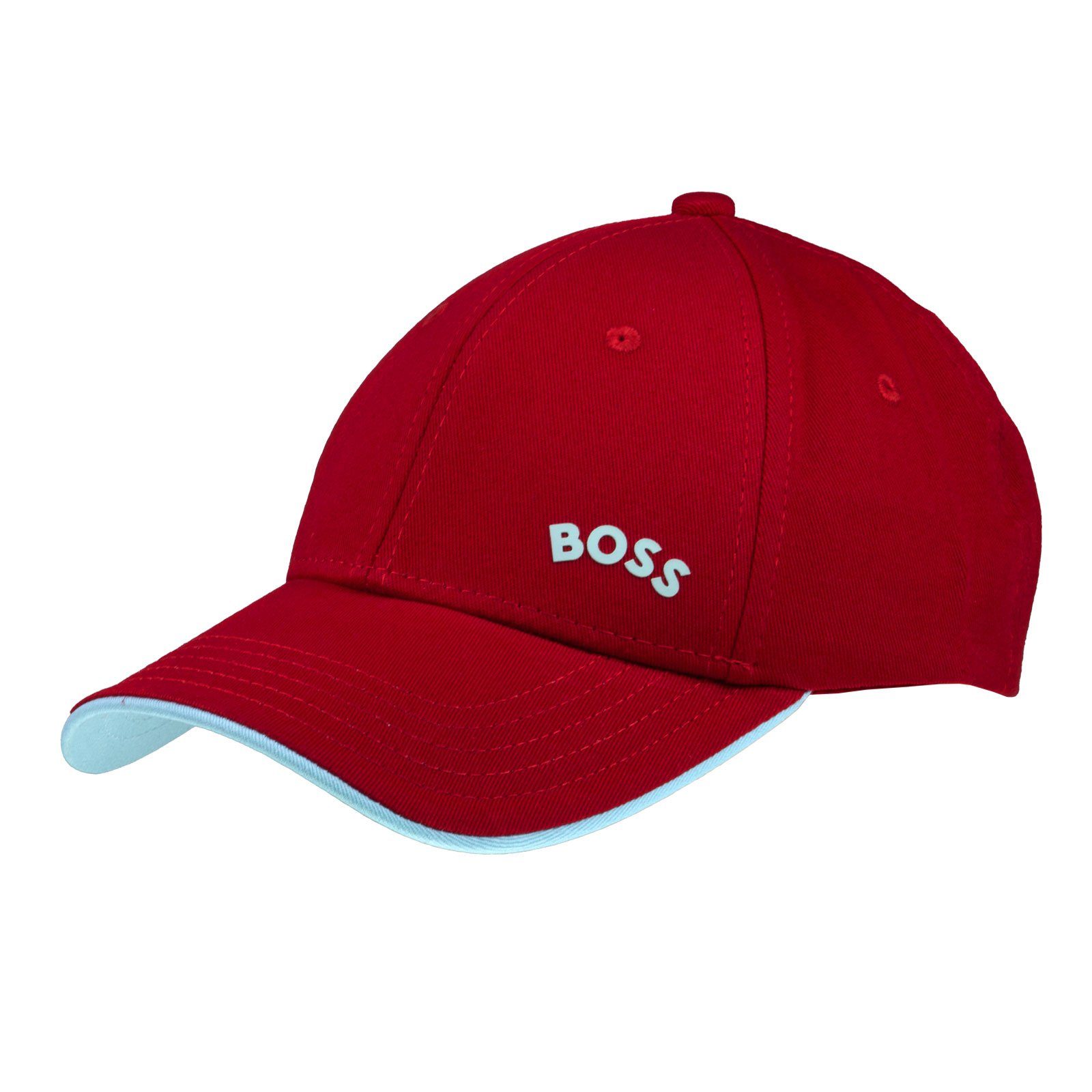 Cap mit der BOSS auf Rot Baseball Front Bold Boss-Logo bedrucktem