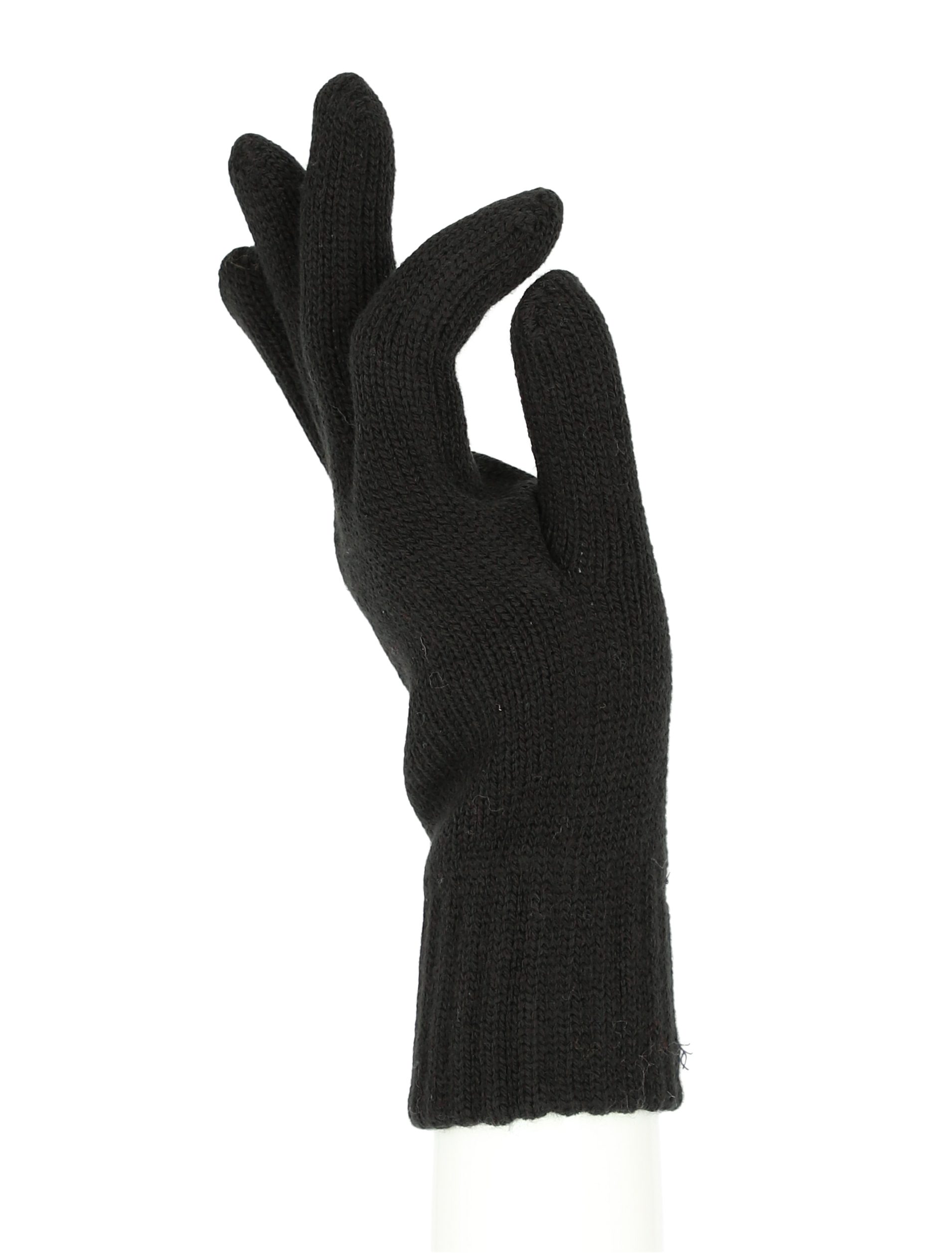 Herren Strickhandschuh halsüberkopf Accessoires Strickhandschuhe schwarz Strickhandschuhe