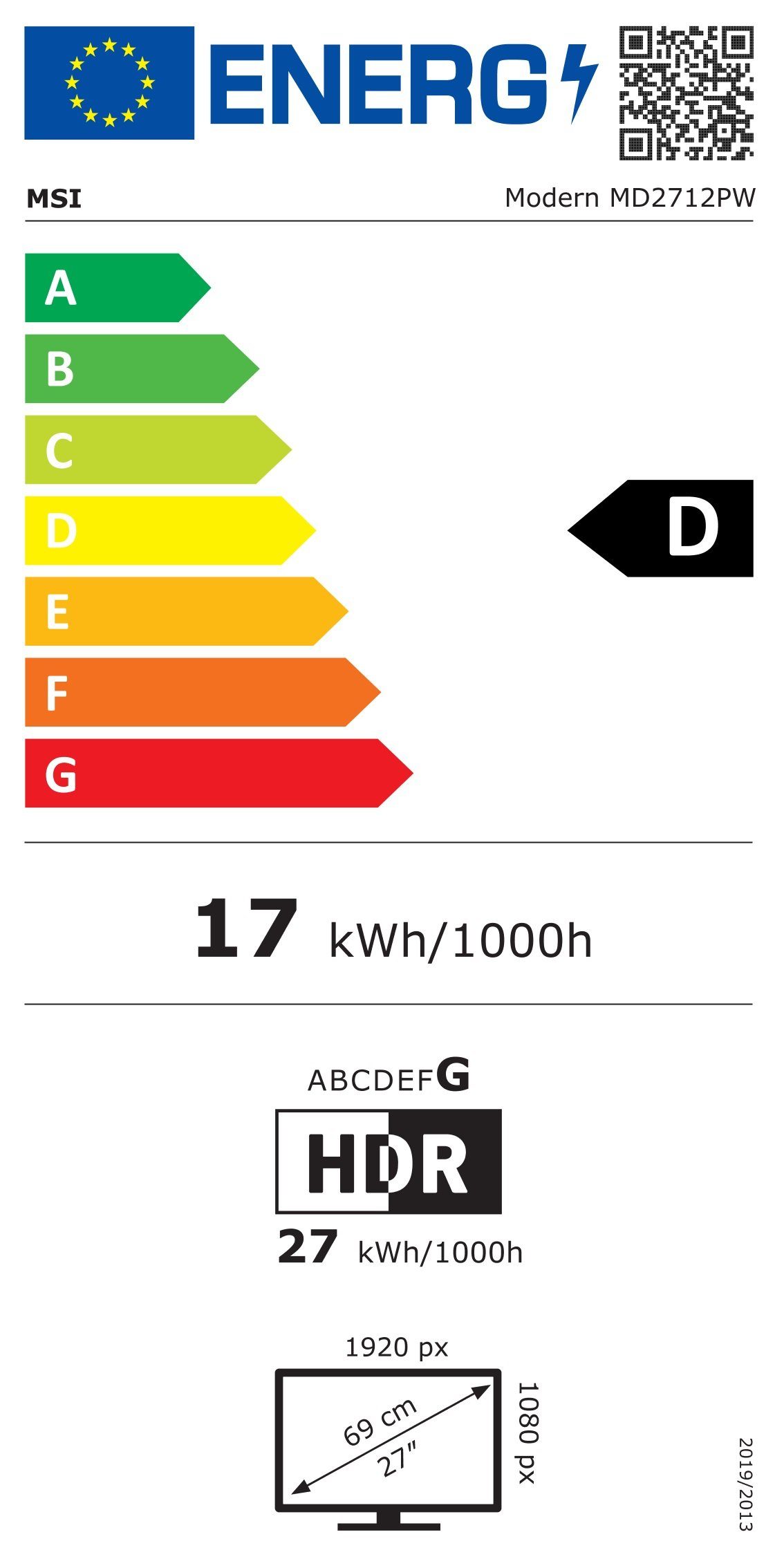 Energieeffizienzklasse: 