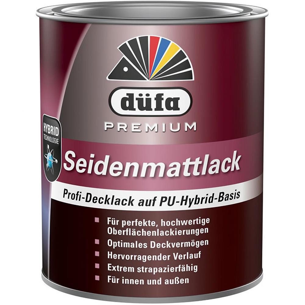 düfa Acryl-Buntlack PREMIUM 2,5l Seidenmattlack Chalky Hellbeige matter Lack, Einfache Verarbeitungseigenschaften, geruchsarm und wasserverdünnbar