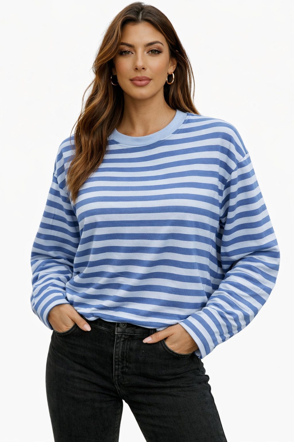 Worldclassca Longsleeve WORLDCLASSCA Longsleeve Streifen Langarm Shirt Swea günstig online kaufen