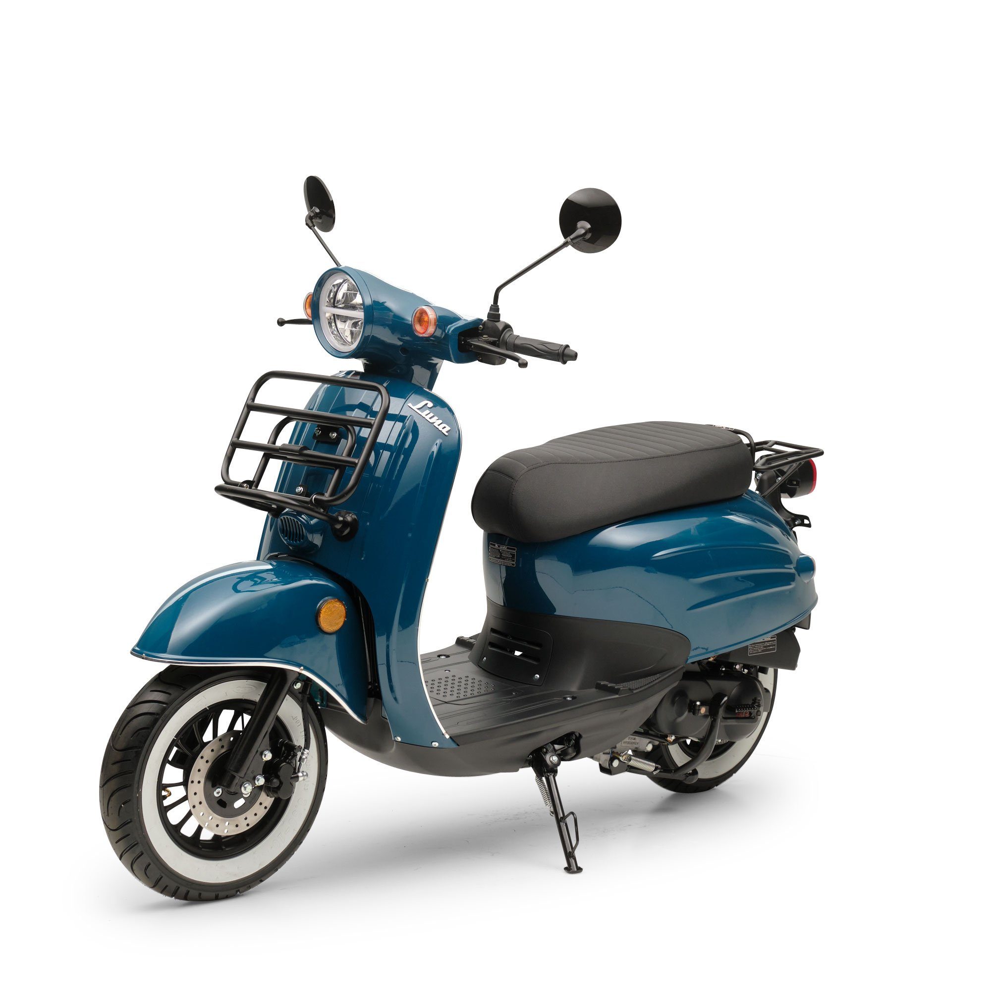 Burnout Mofaroller Luna, 50 ccm, 25 km/h, Euro 5, Retro Mofaroller