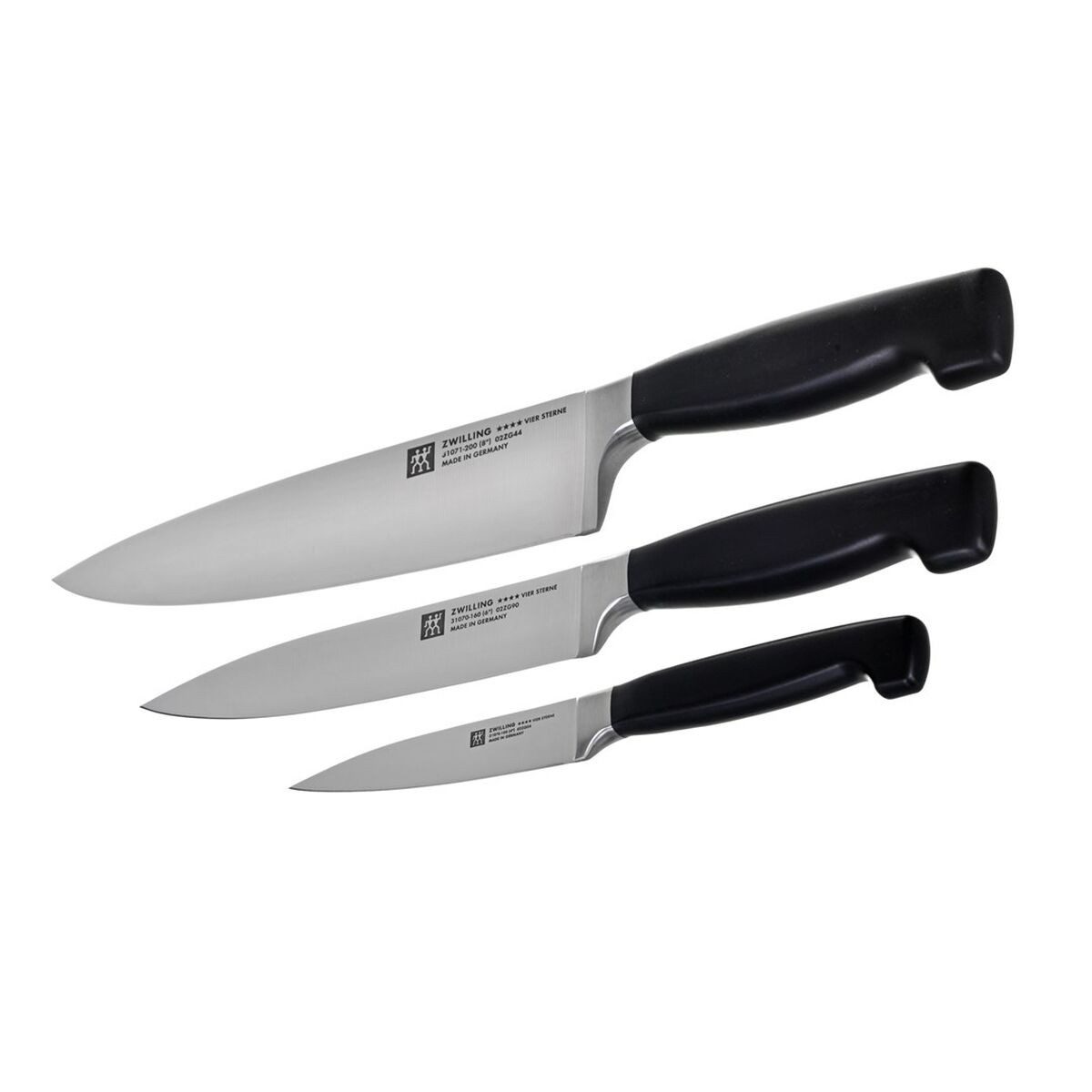 Zwilling Messer-Set, Messerset Zwilling 35048-000-0 Schwarz Stahl (3 Stück) Kunststoff