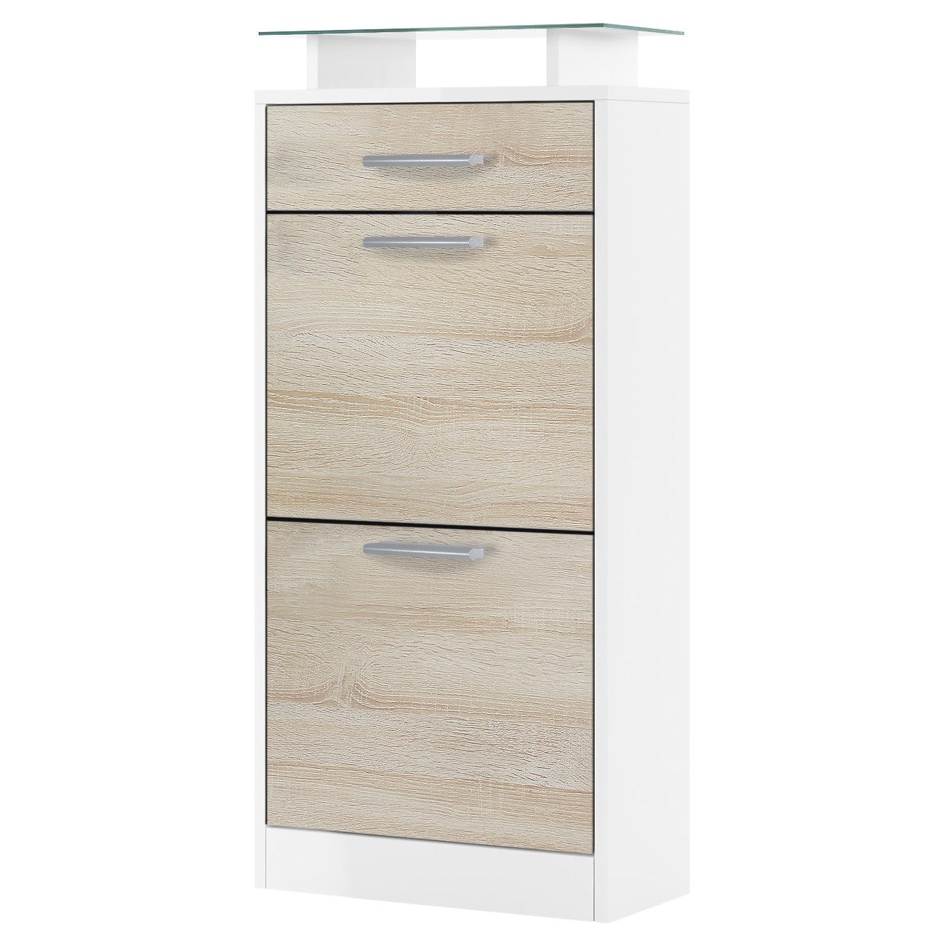 Vladon Schuhschrank Loret V2 (Schuhkipper für 8 Paar Schuhe, mit 2 Klappen, günstig online kaufen