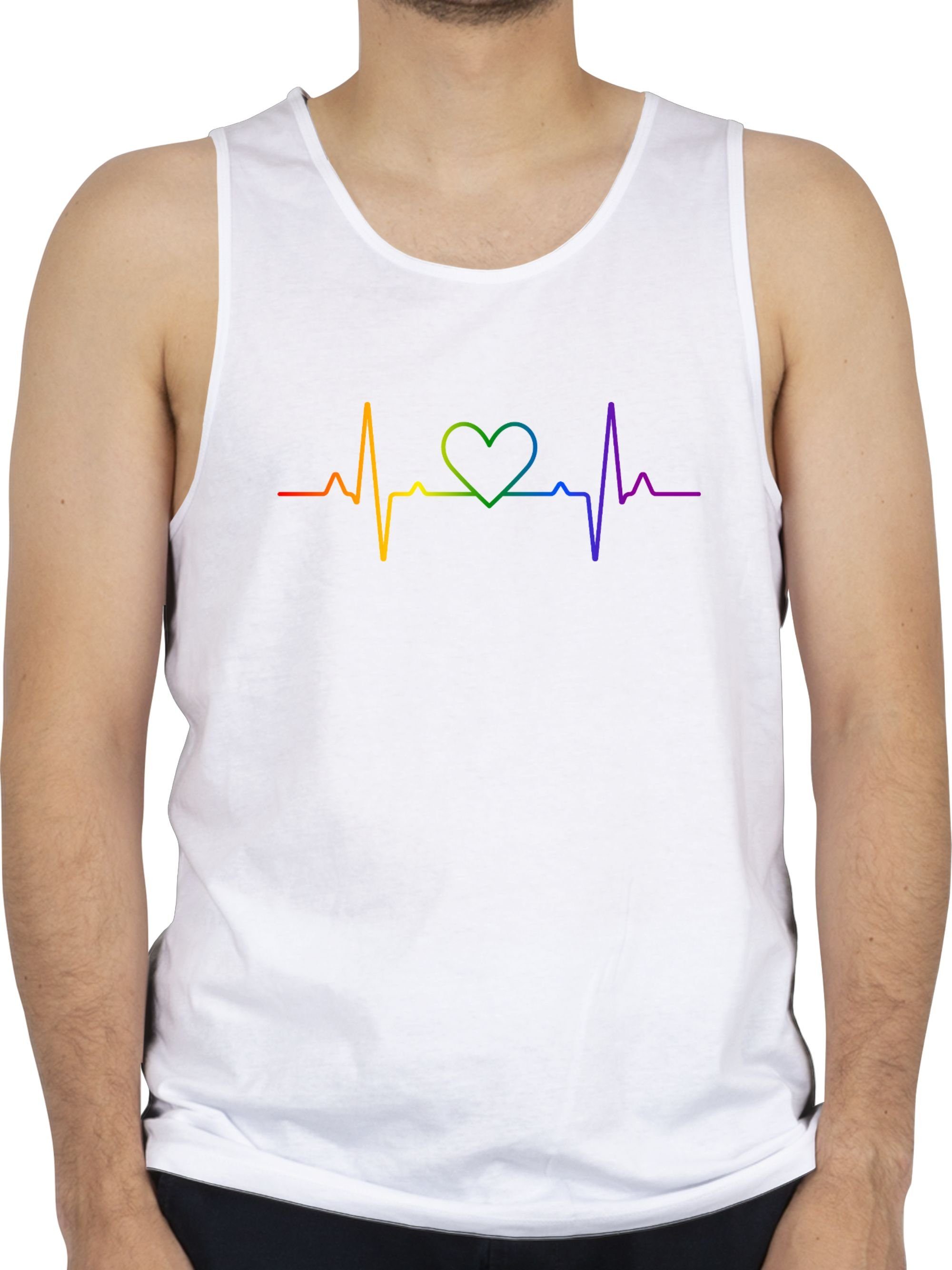 Shirtracer Tanktop Herzschlag Regenbogen Pride LGBT Kleidung. € 19,90, (€ 19,90 pro 1 Stk).