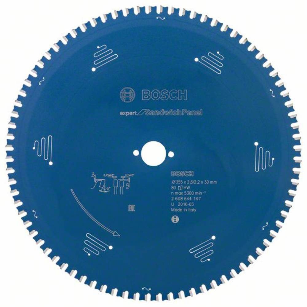 BOSCH Kreissägeblatt Kreissägeblatt355 x 30 x 2.6 mm, 80 2608644147