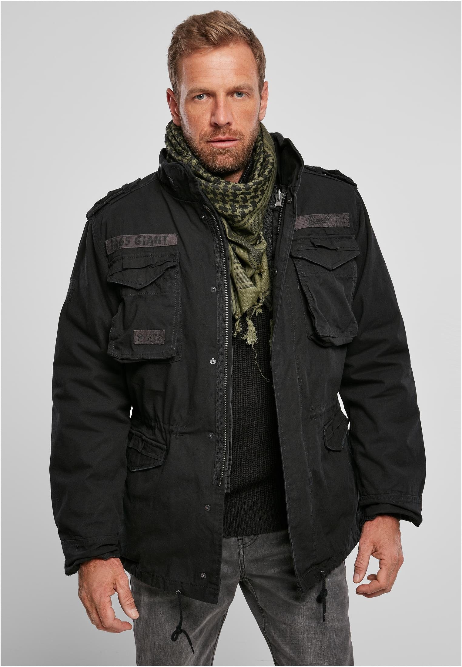 Brandit Wintermantel Herren M-65 Giant Jacket black