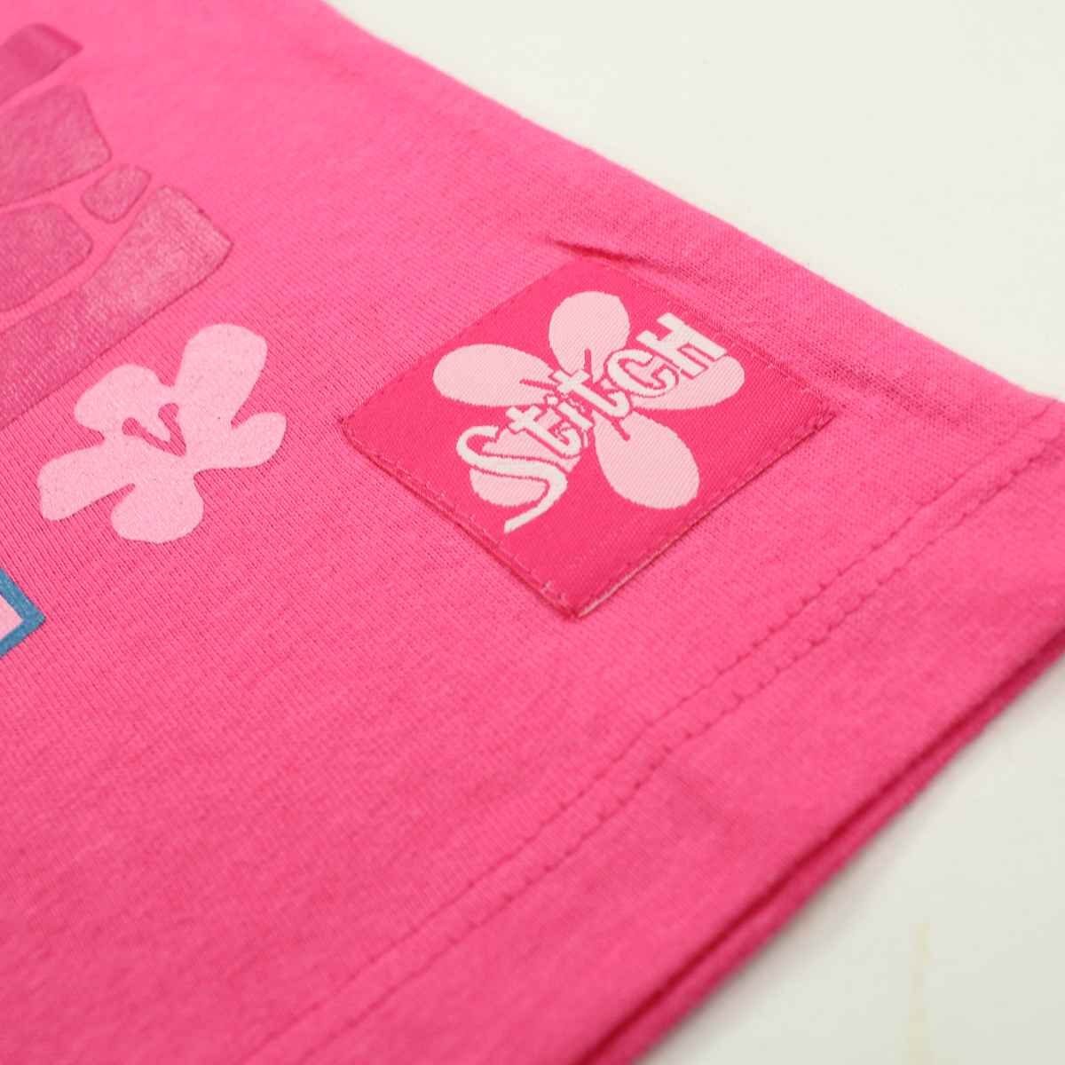 Stitch cm - Kurzarmshirt T-Shirt Lilo 104 Gr. aus Mädchen 152 Baumwolle Stitch & Pink