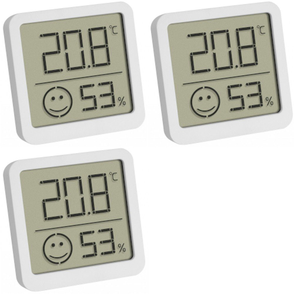 Raumthermometer TFA 30.5053 digitales Thermometer-Hygrometer mit Komfortzonen