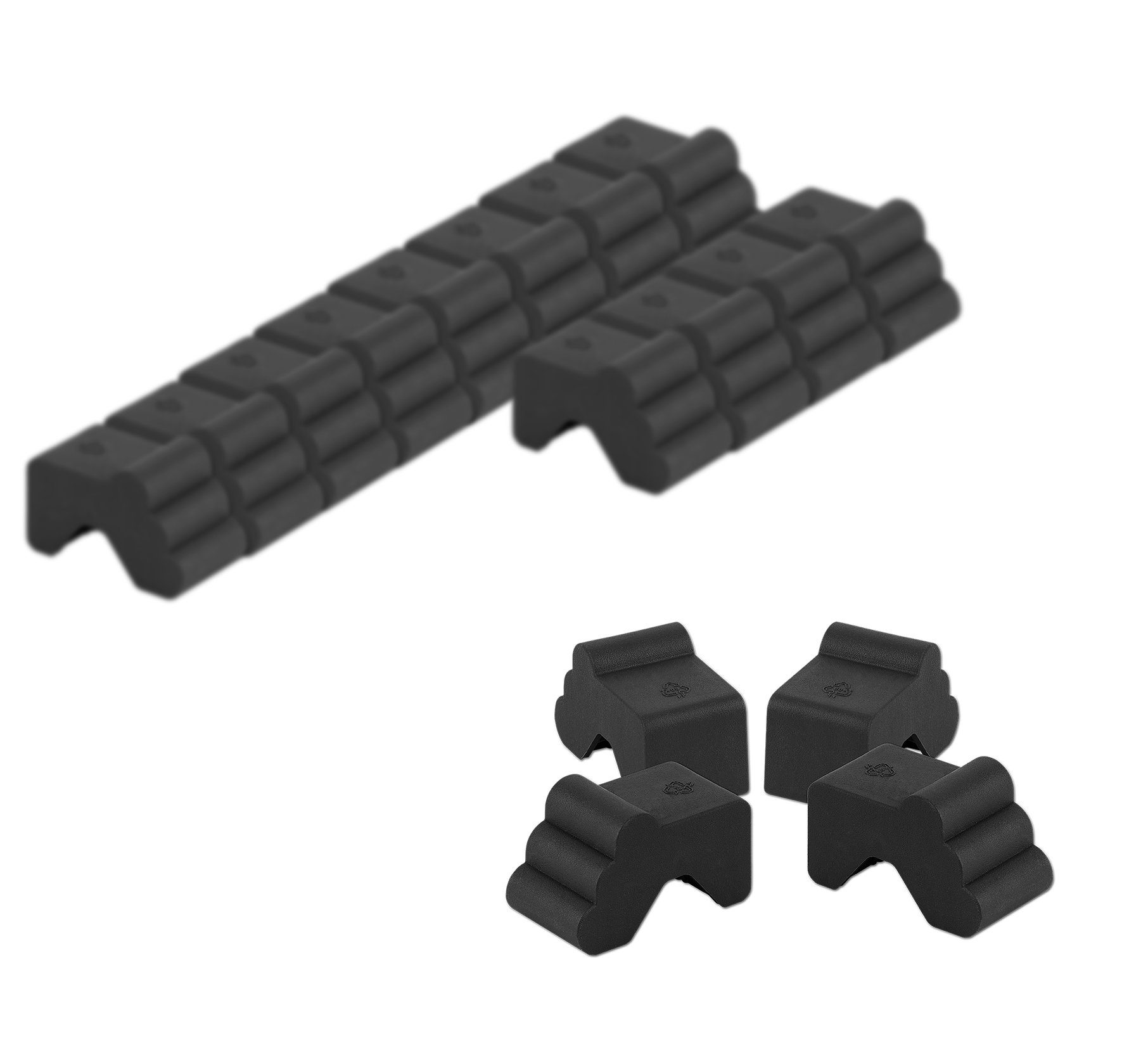 BigDean Blumentopfuntersetzer 16x Blumentopf Füßchen Anthrazit günstig online kaufen