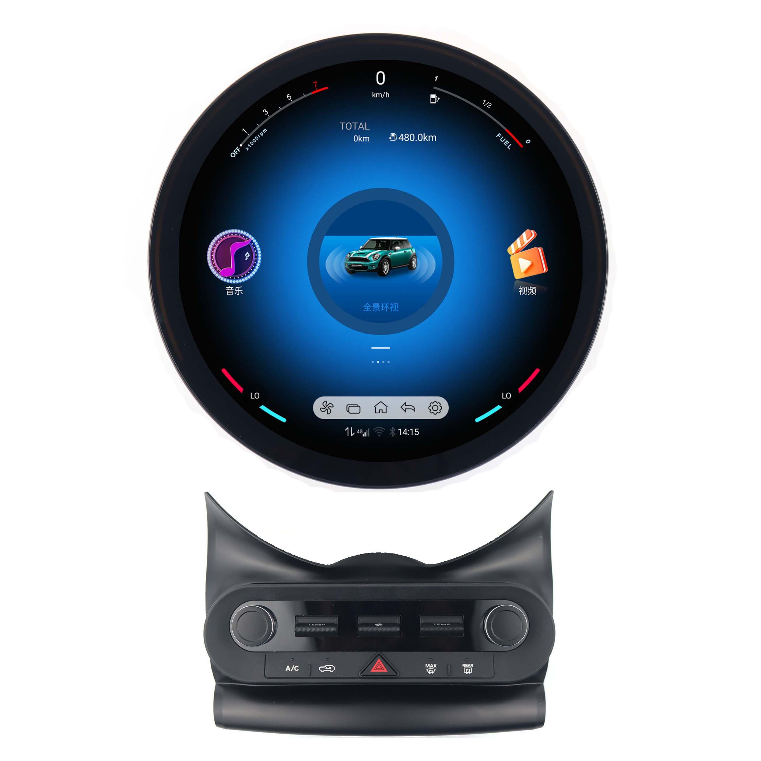 TAFFIO Für Mini F55 F56 NBT/EVO 11" Touch Android GPS Navi Carplay AC Panel Einbau-Navigationsgerät