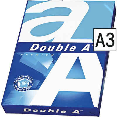 DOUBLE A Druckerpapier PREMIUM, Format DIN A3, 80 g/m², 162 CIE, 500 Blatt