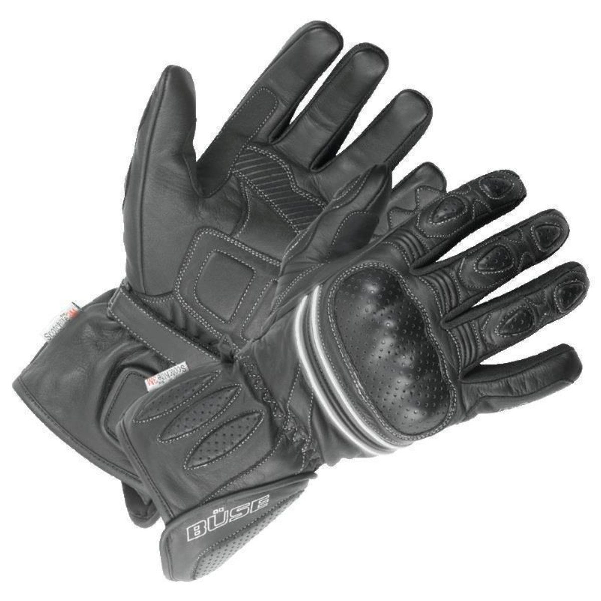 Büse Motorradhandschuhe Büse Pit Lane Handschuh schwarz Herren Kevlar