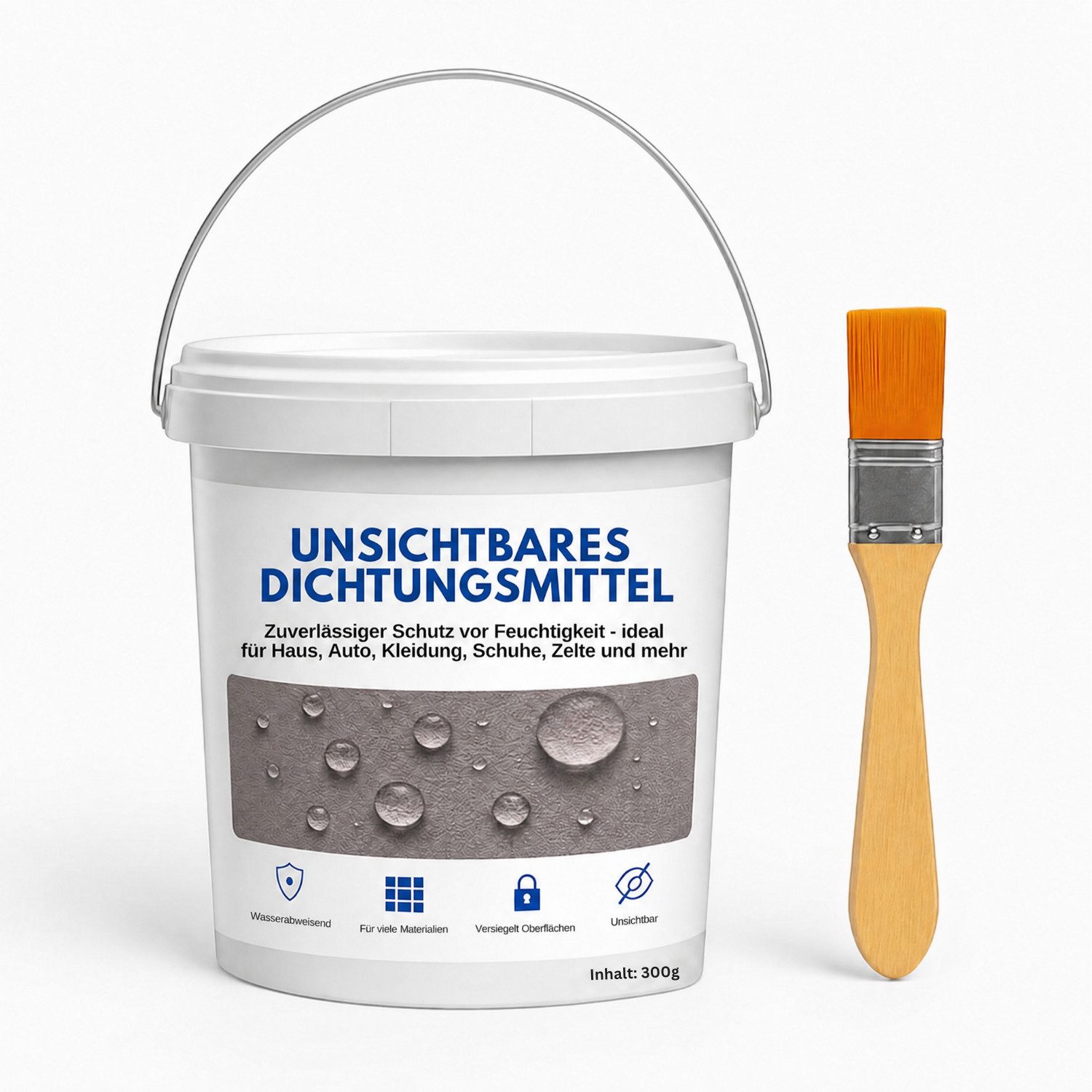 Geschenkehöhle Reparaturmasse 300g Dichtmittel Wasserfest - Unsichtbare Abdichtung Schnelltrocknend, Flüssigspachtel / Dichtmittelpaste, Unbenutzt, Original-verpackt, Neu, (1-tlg), für alle Oberflächen geeignet - Ideal für Bad, Küche, Garten & Outdoor