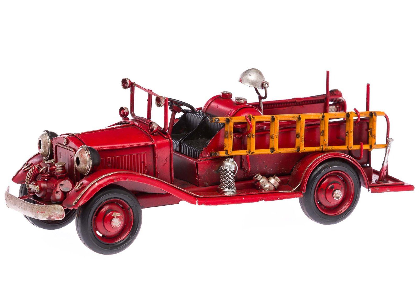Aubaho Dekoobjekt Nostalgie Feuerwehrauto Modellfahrzeug Feuerwehr 25,5cm Auto Blech Fir